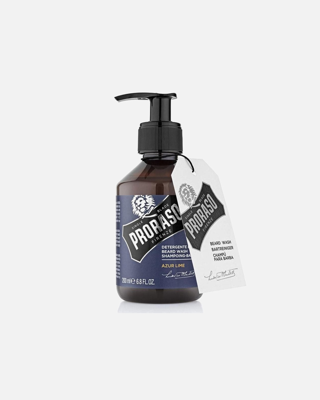 Bartpflege für Männlich PRORASO Beard Wash Azur Lime 200 ml