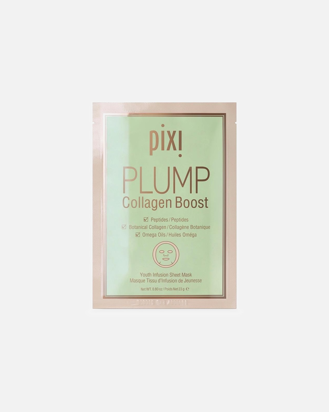Tuchmaske für Unisex Pixi Plump Collagen Boost 3 Stück