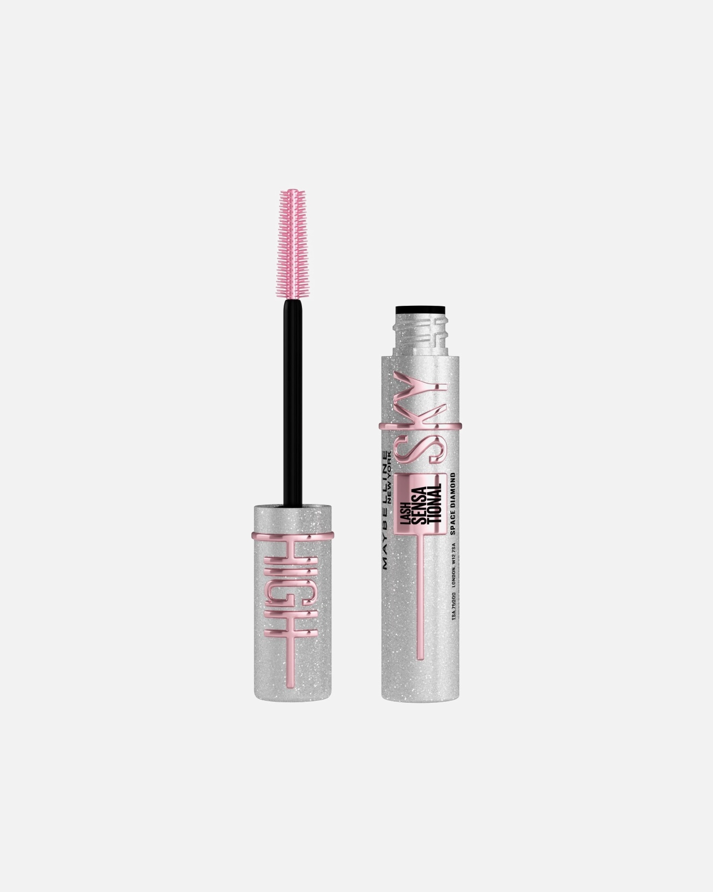 Mascara für Unisex Maybelline Lash Sensational Sky High Space Diamond - silber glitzernd
