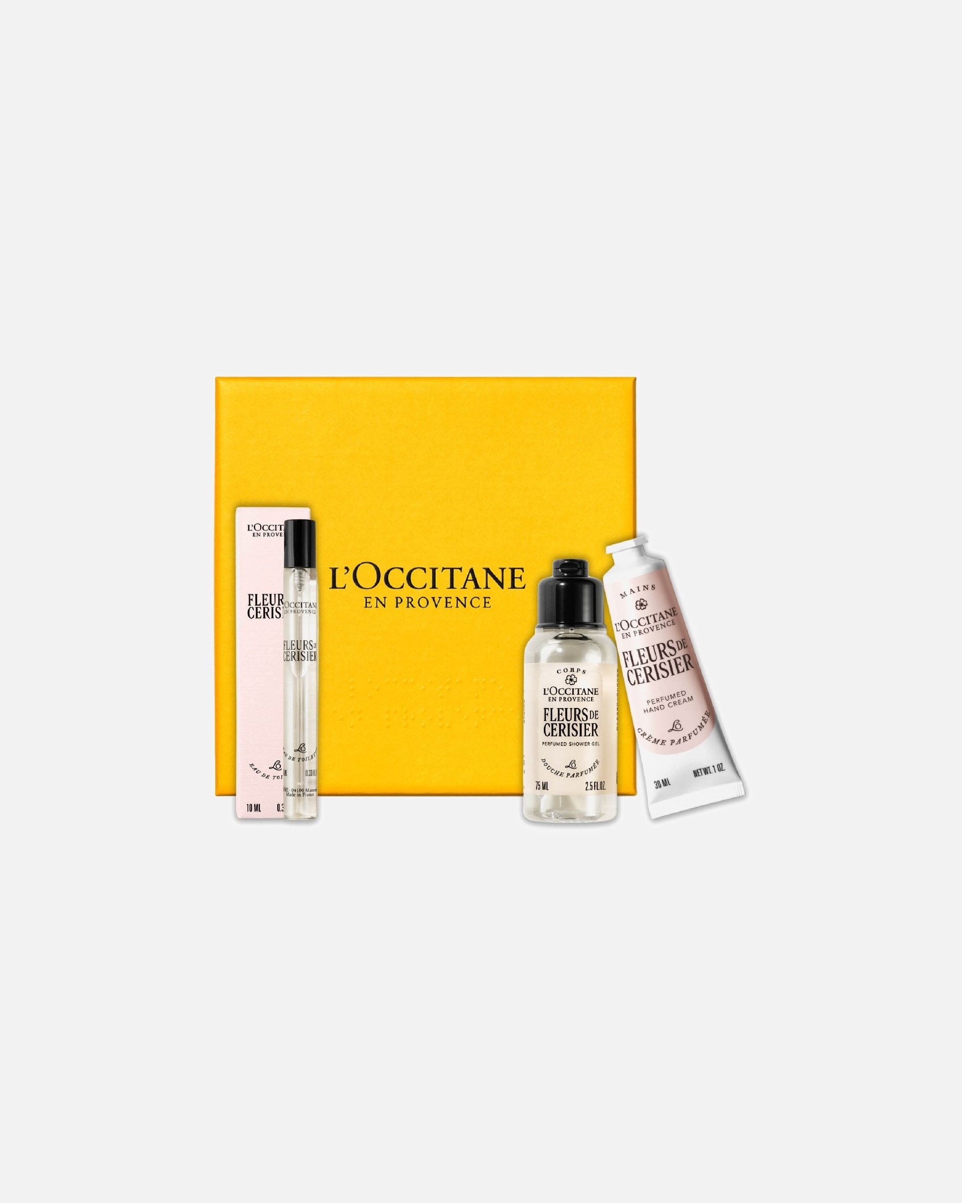 Körperpflegeset für Unisex L’Occitane Rose FLEURS DE CERISIER ROUTINE 1 Stück