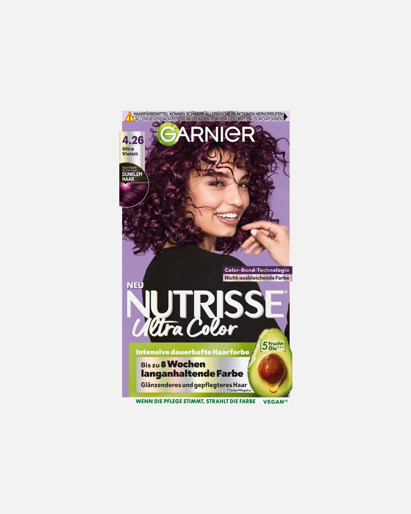 Haarfarbe für Unisex Garnier Nutrisse Farbsensation Nr. 4.26 - Ultra Violett