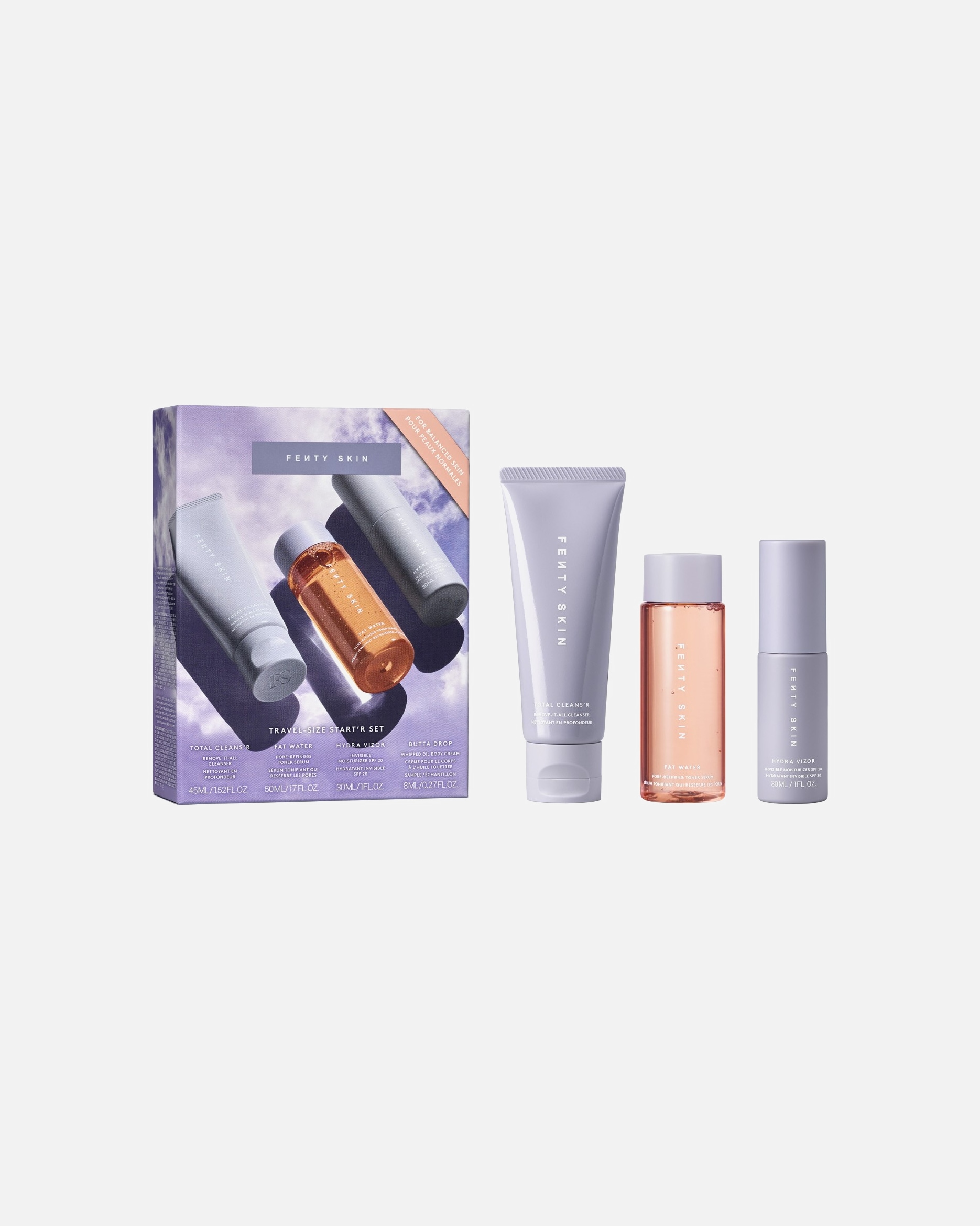 Körperpflegeset für Unisex Fenty Skin Travel-size start'r 133 ml