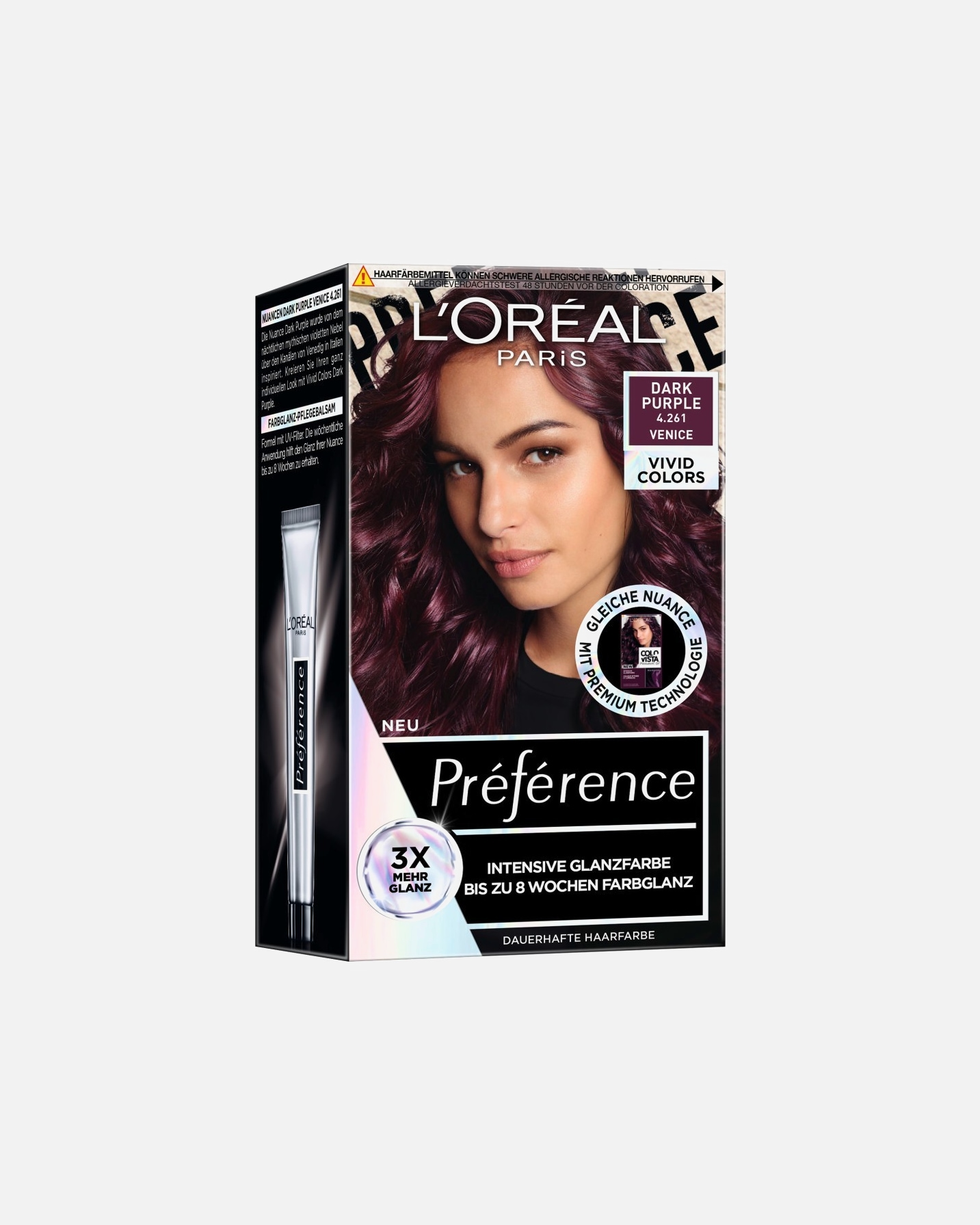 Haarfarbe für Unisex L’Oréal Paris Preference Vivid Colors Nr. 4.261 - Dark Purple