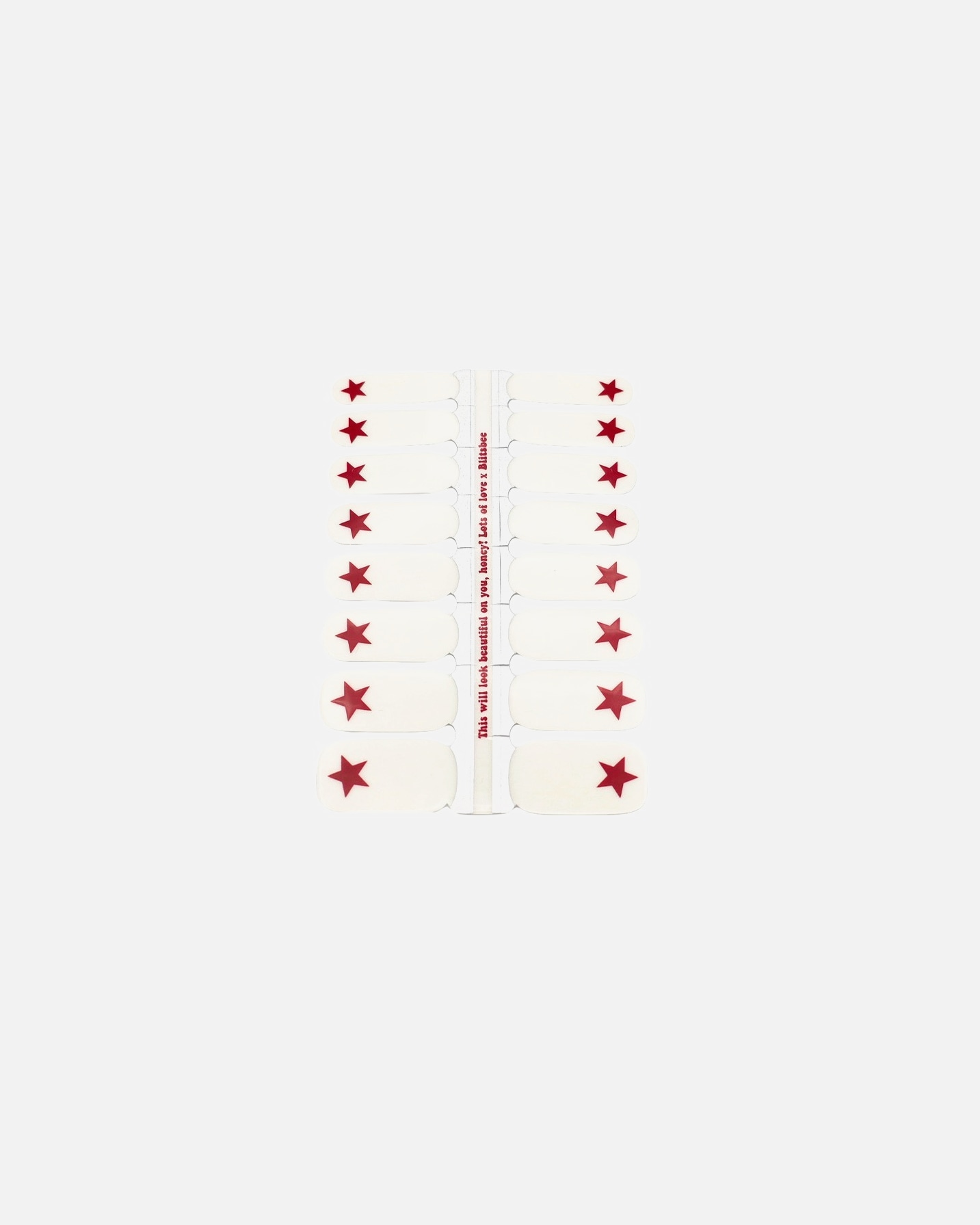 Nagelsticker für Unisex Blitsbee Default Brand Line Nail Sticker Starstruck Red STARSTRUCK RED