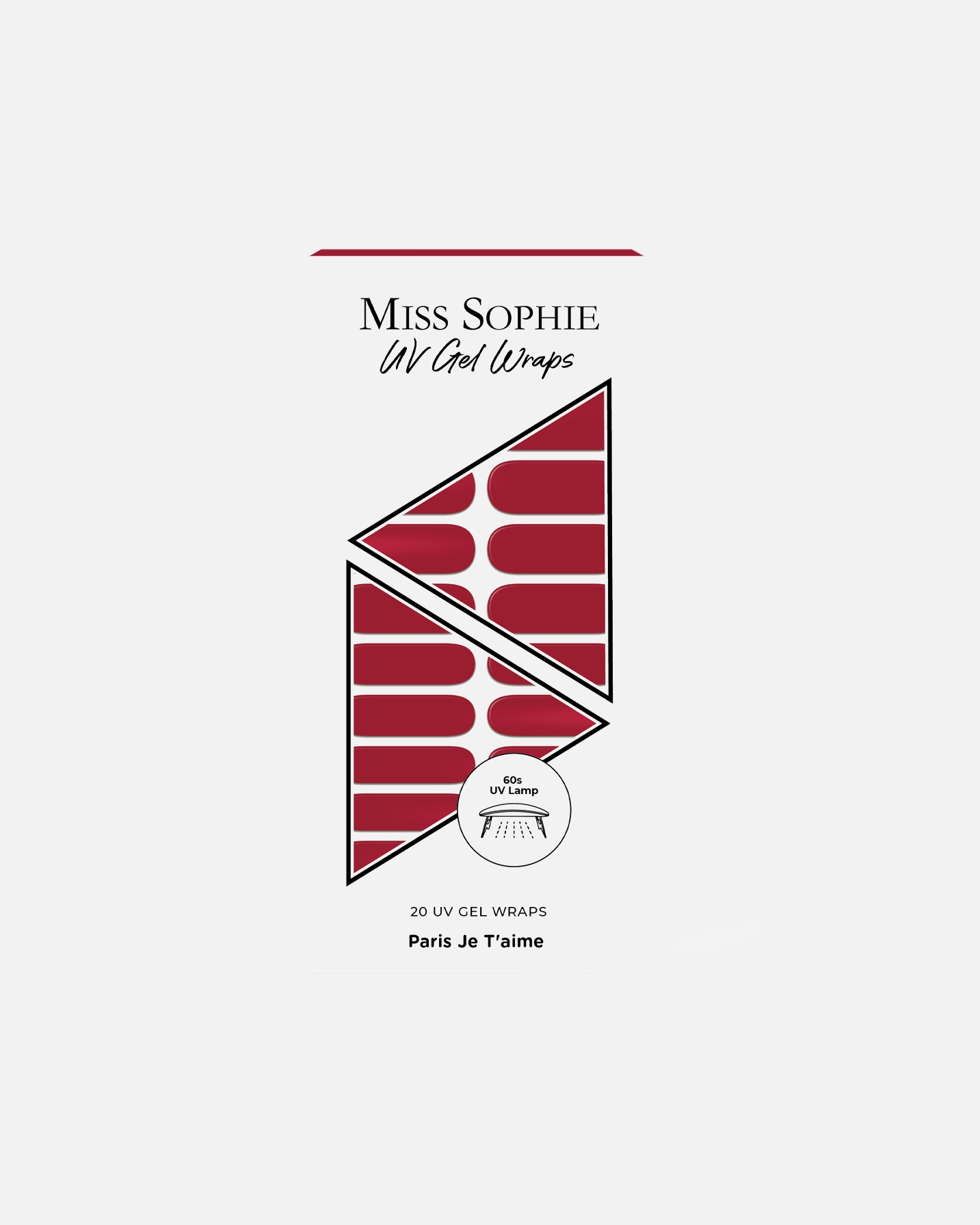 Autocollants pour les ongles for UnisexeMiss Sophie20 UV Gel WrapsParis Je T'aime