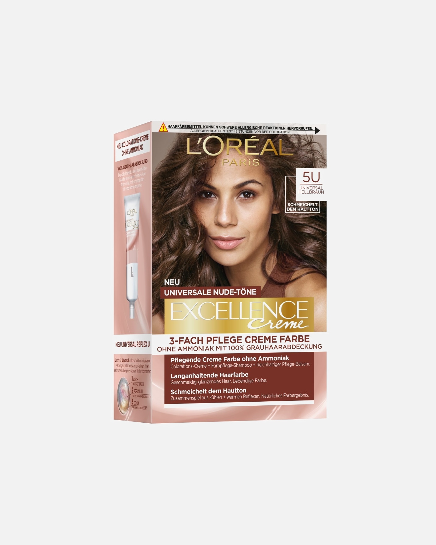 Haarfarbe für Unisex L’Oréal Paris Excellence Creme Universale Nude-Töne 5U - HELLBRAUN