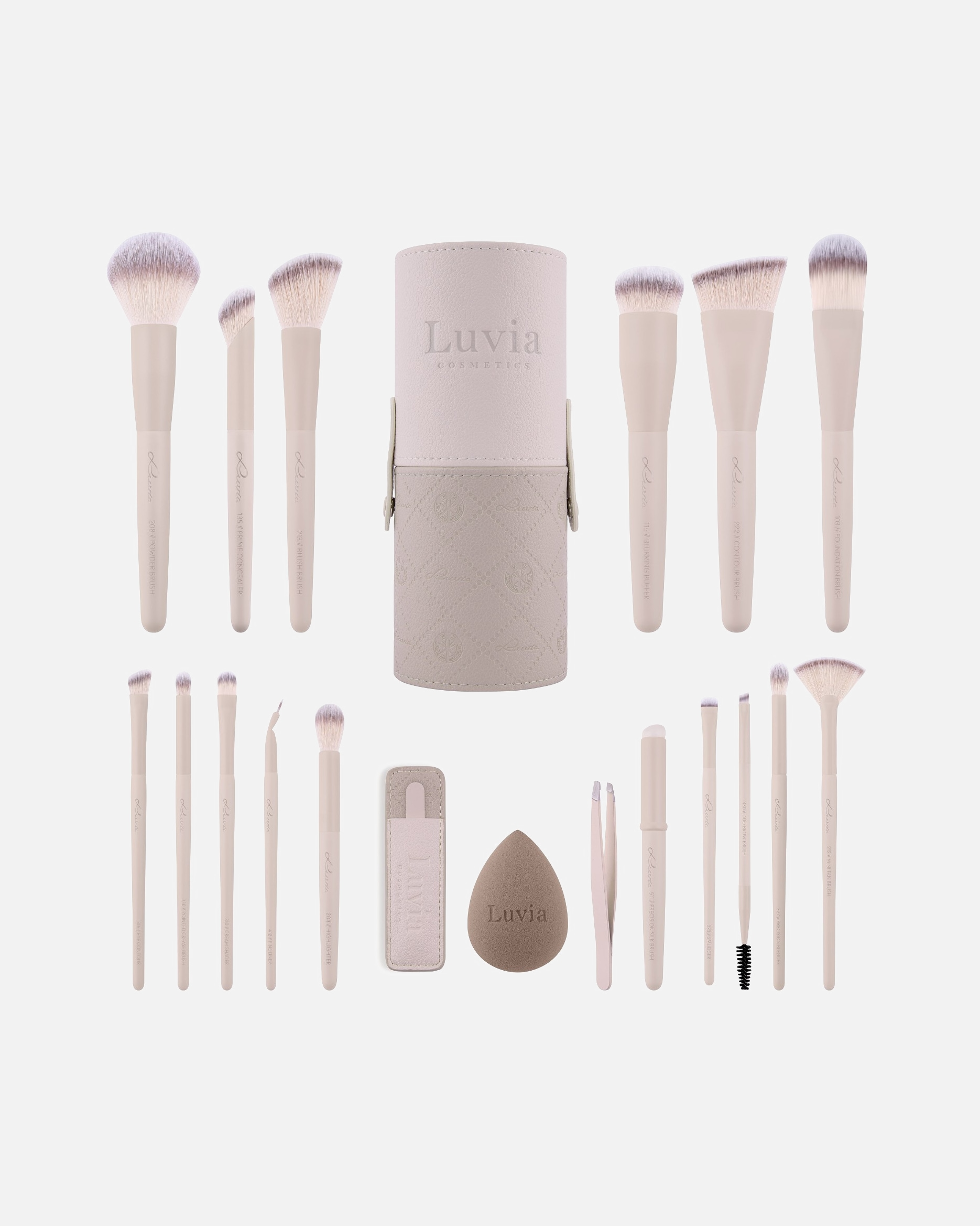 Pinselset für Unisex Luvia Nude Aura Pro 1 Stück
