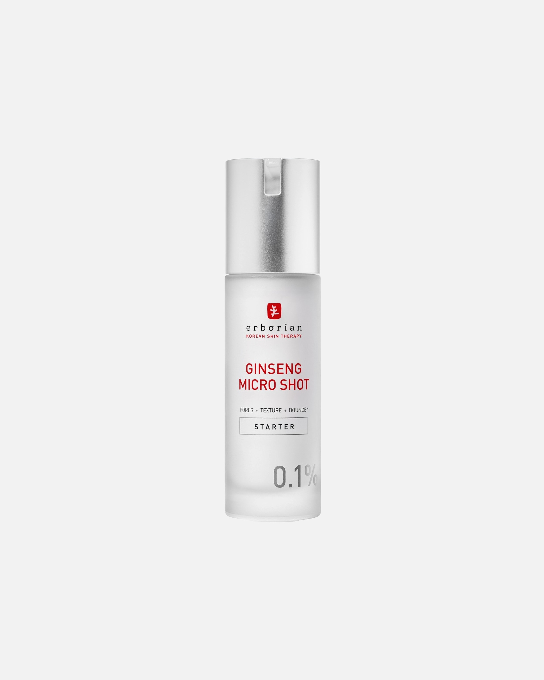 Anti-Aging Serum für Unisex ERBORIAN Ginseng Ginseng Micro Shot Starter 0.1 - Strukturierendes Microinfusion-Serum 30 ml