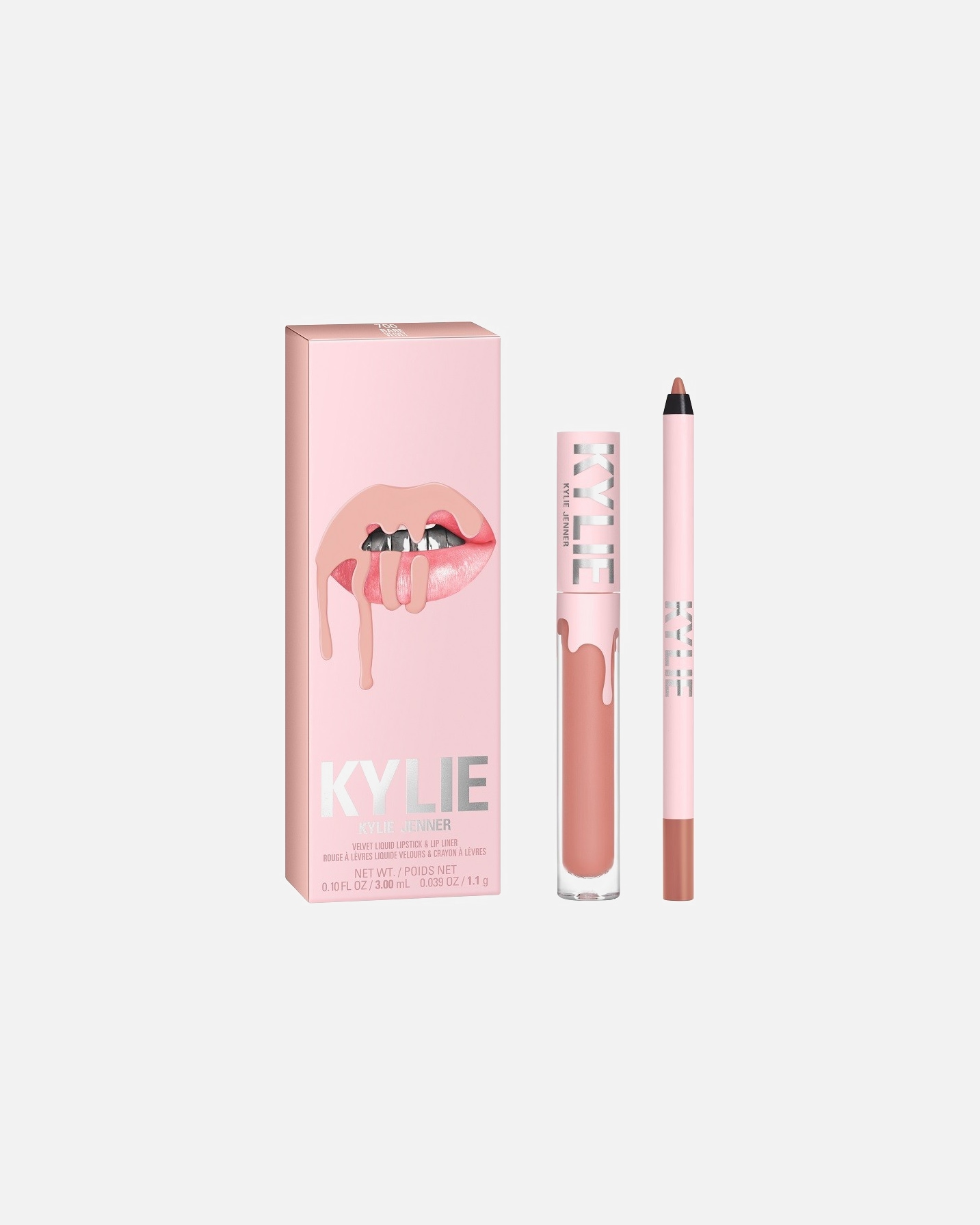 Lippen Make-up Set für Unisex KYLIE COSMETICS Velvet Lip Kit 700 - BARE
