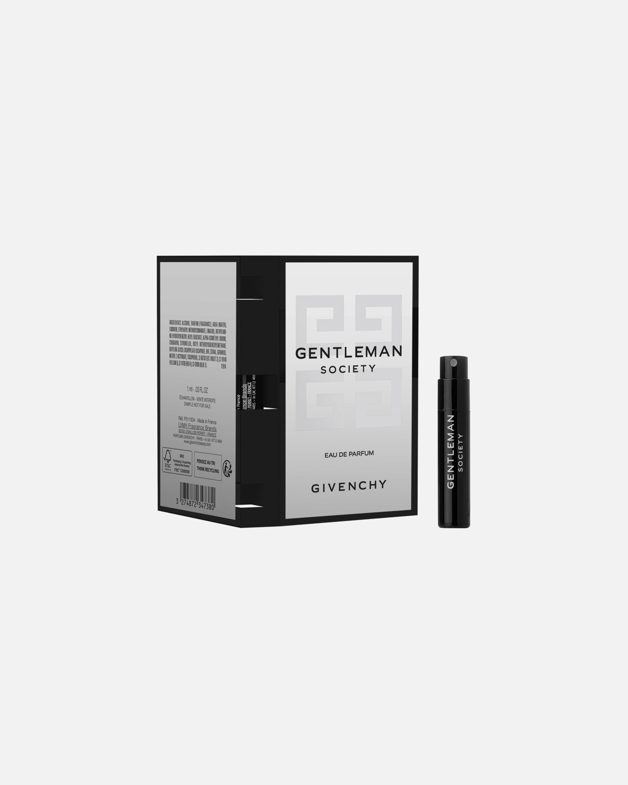 Eau de parfum for UnisexeGENTLEMAN SOCIETY EDP SOFISTIC 1MLGivenchy 'Gentleman Society' EdP (1ml)