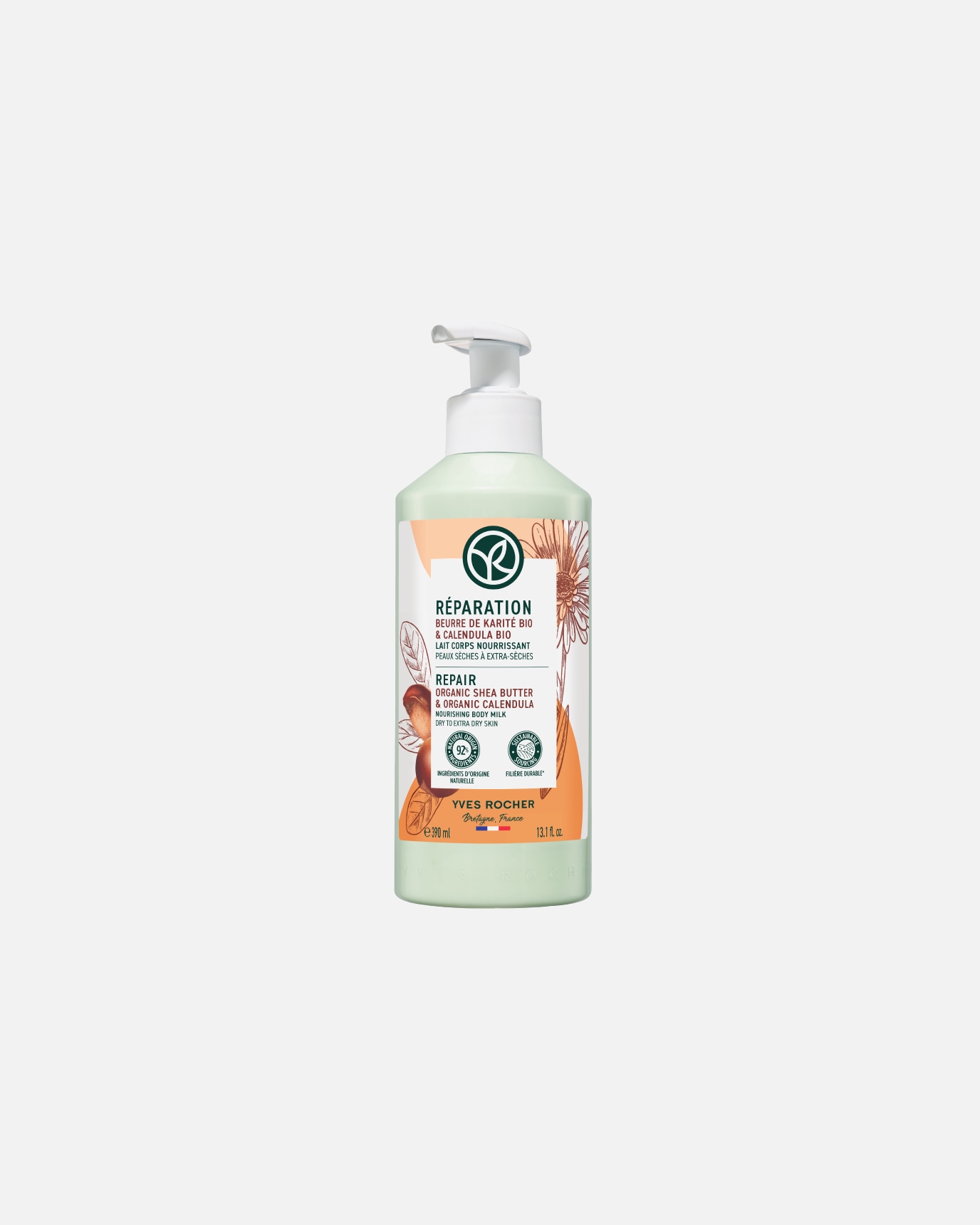 Bodylotion für Unisex Yves Rocher Pflegend 390 ml