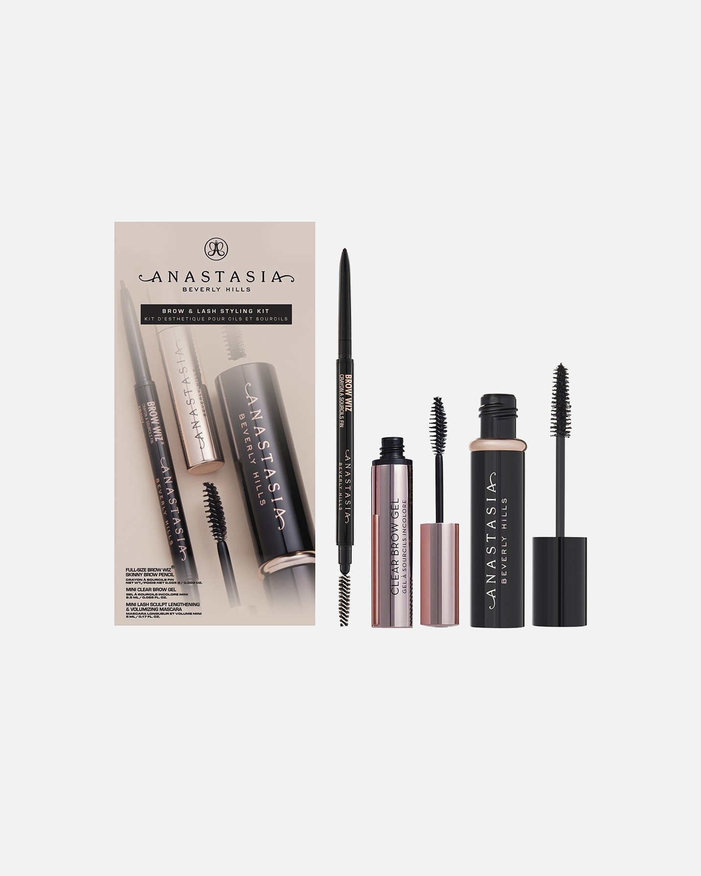 Coffret de maquillage pour les sourcils for UnisexeAnastasia Beverly HillsBrow & Lash Styling KitMarron moyen