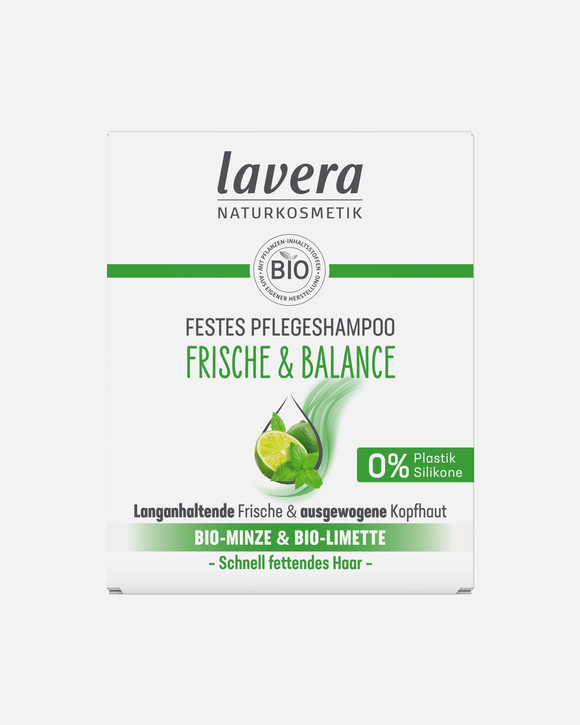 Shampoo für Unisex lavera Festes Pflegeshampoo Frische & Balance 50 Gramm