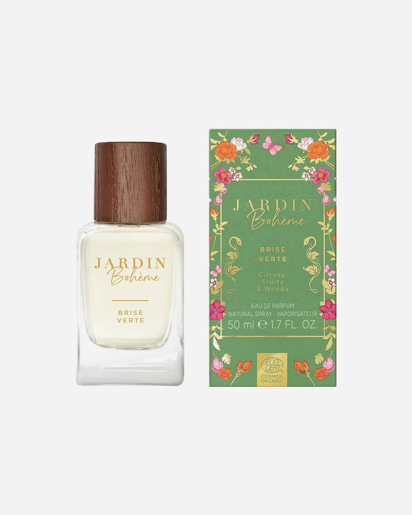 Eau de parfum for UnisexeJardin BohèmeNatural FragrancesBrise Verte50 ml