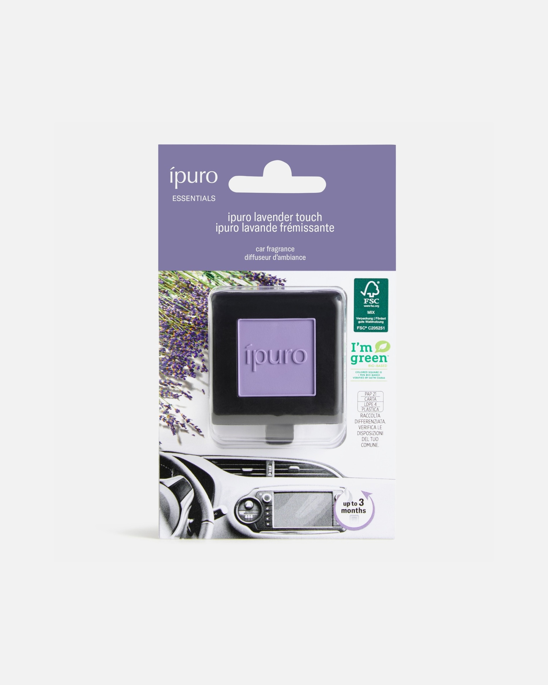 Autoduft für Unisex ipuro Lavender Touch 1 Stück