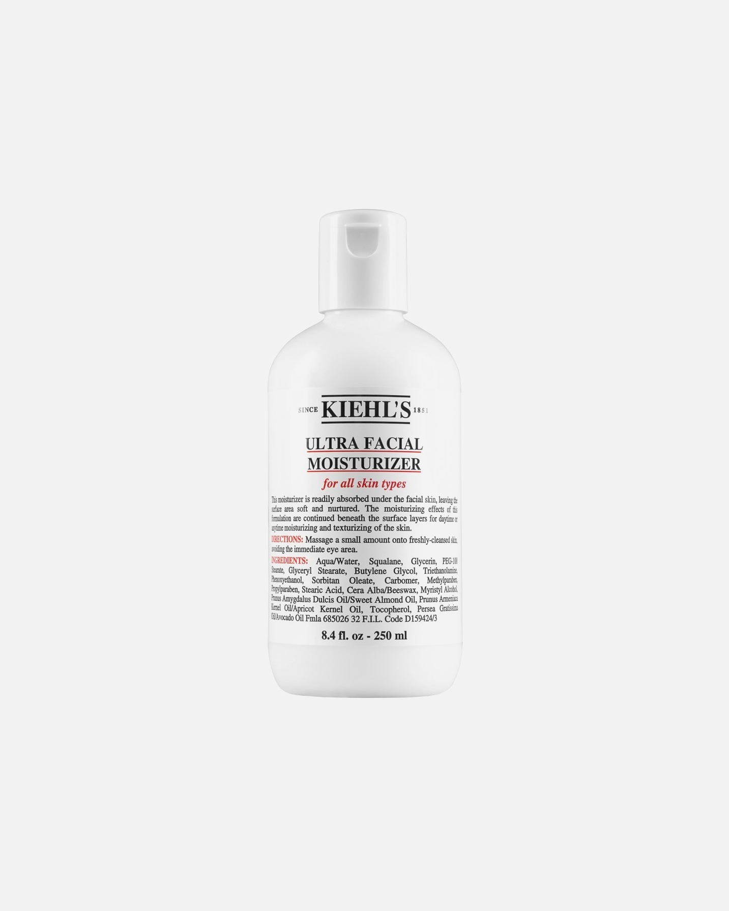 Tagescreme für Unisex Kiehl’s Ultra Facial Moisturizer 250 ml