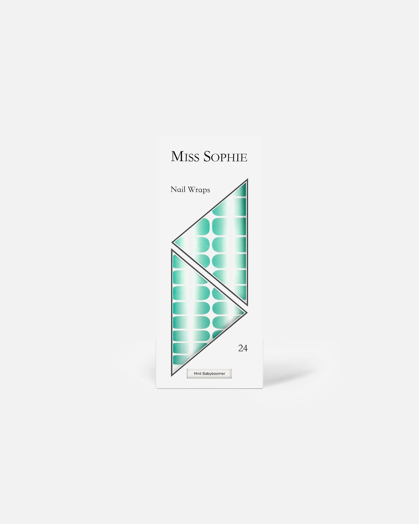 Nagelsticker für Unisex Miss Sophie Nail Wraps Mint Babyboomer