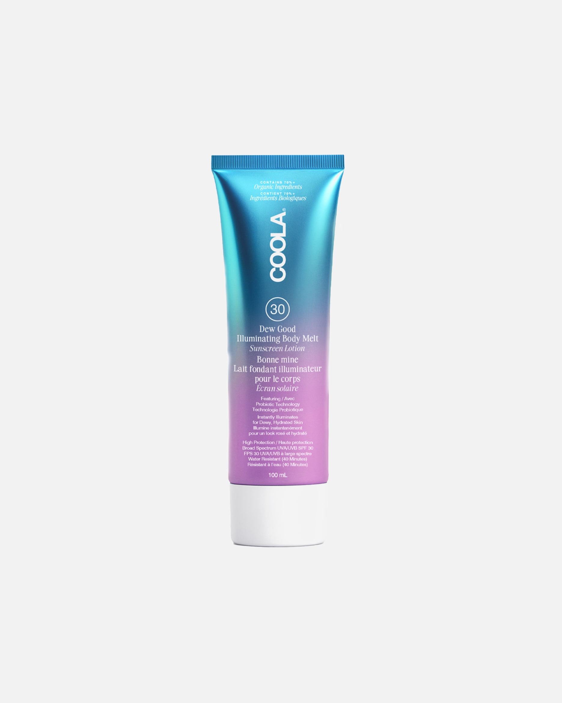 Sonnencreme für Unisex Coola Dew Good Illuminating Body Melt SPF 30 100 ml