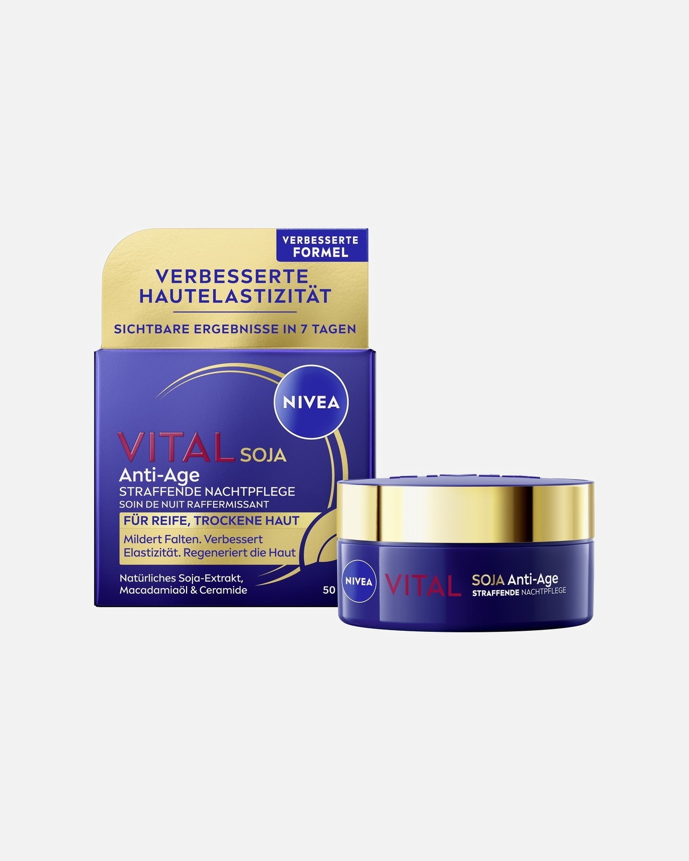 Nachtcreme für Unisex NIVEA Soja Straffende 50 ml