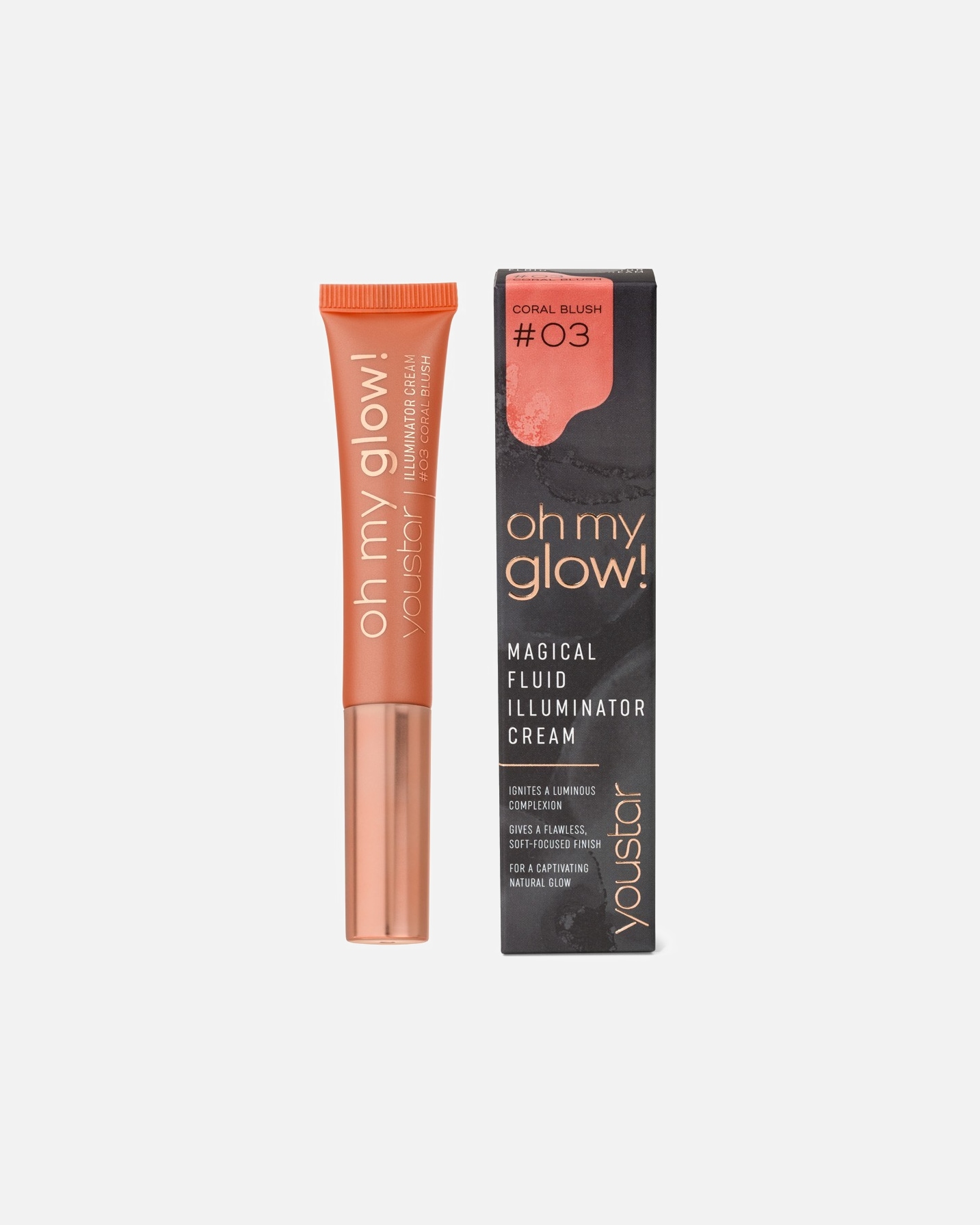 Highlighter für Weiblich youstar Oh My Glow! Illuminator Cream 03 Coral Blush