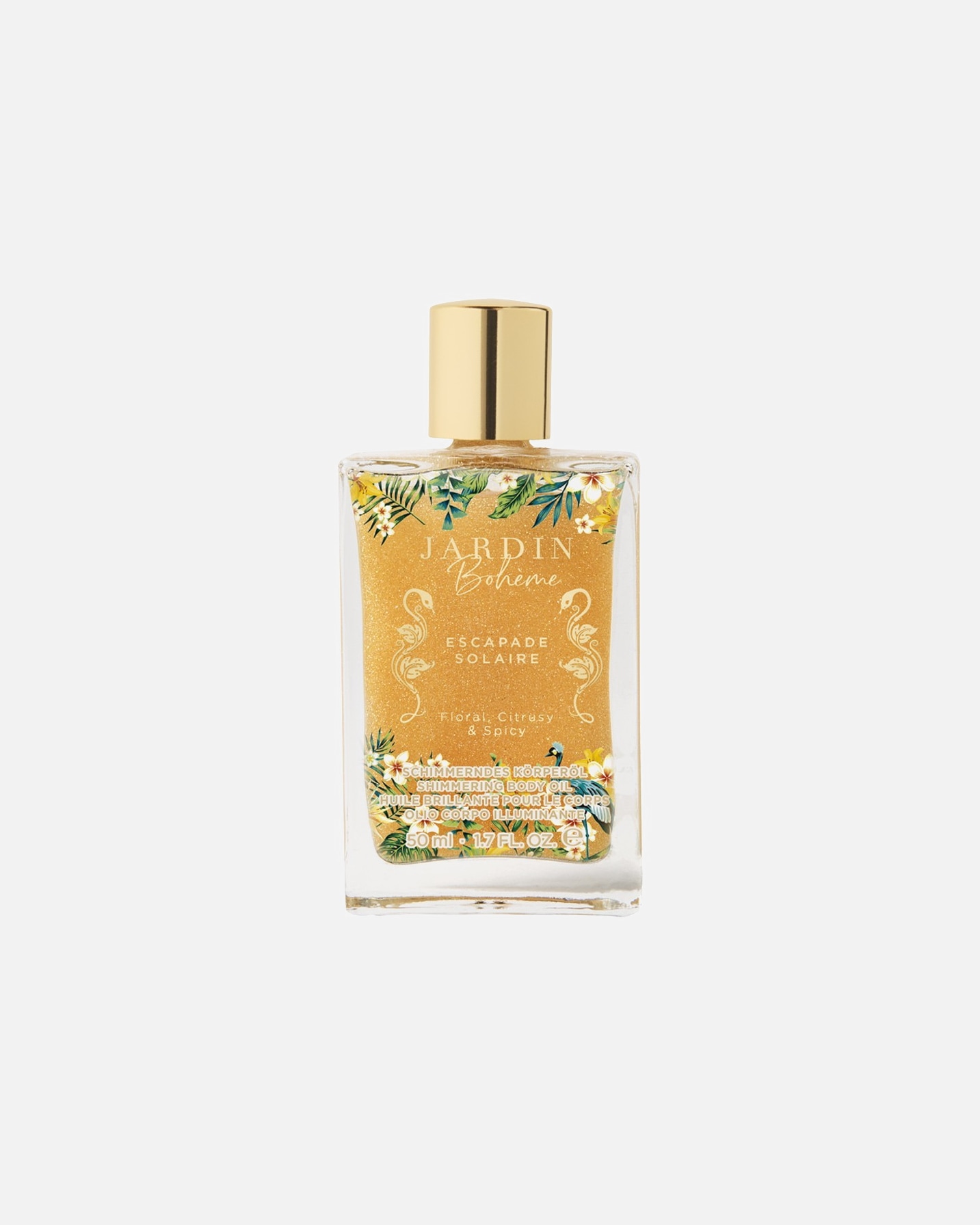 Huile pour le corps for FemmeJardin BohèmeEscapadeSolaire Huile Brillante50 ml