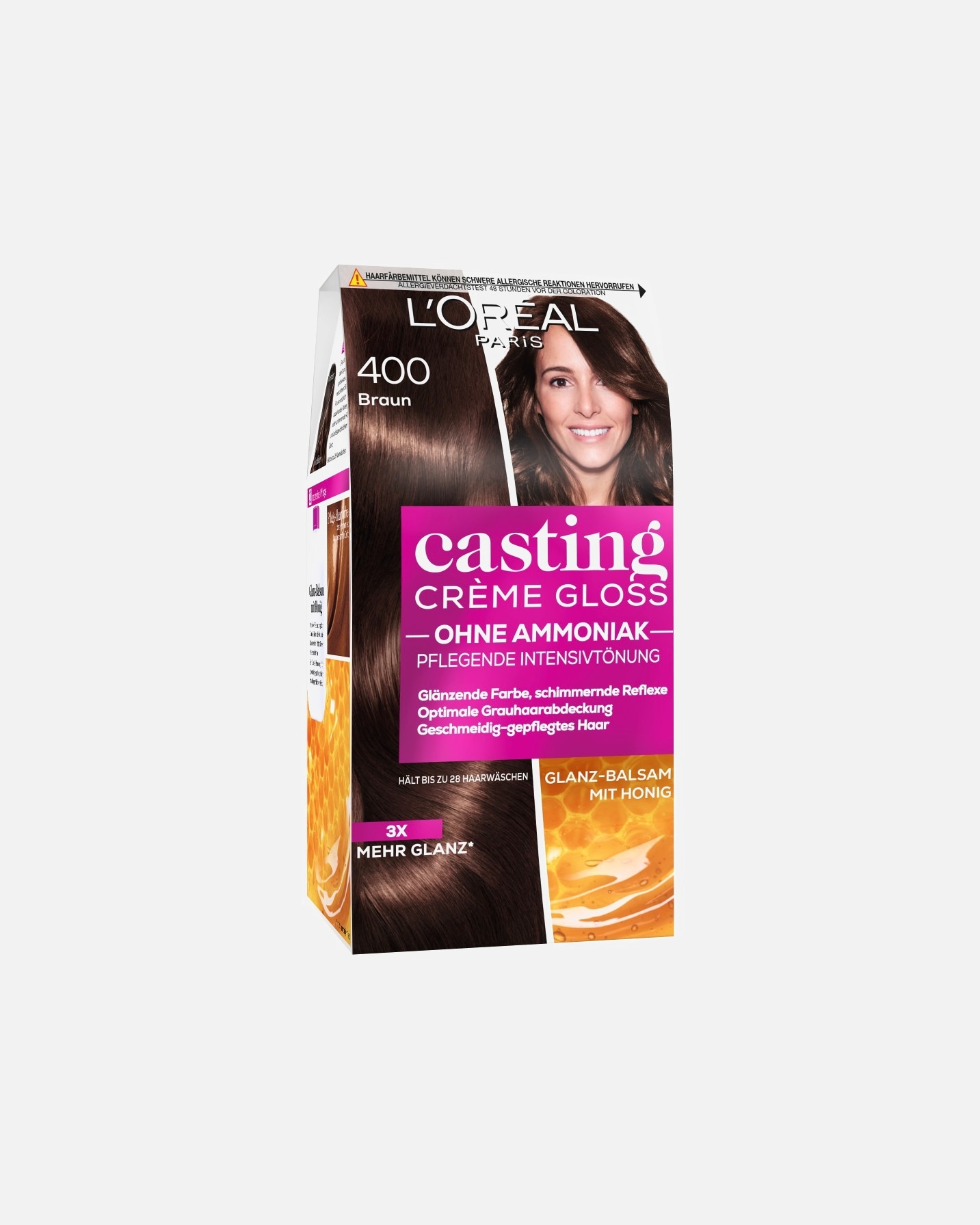 Haarfarbe für Unisex L’Oréal Paris Casting Crème Gloss Pflegend Nr. 400 - Braun