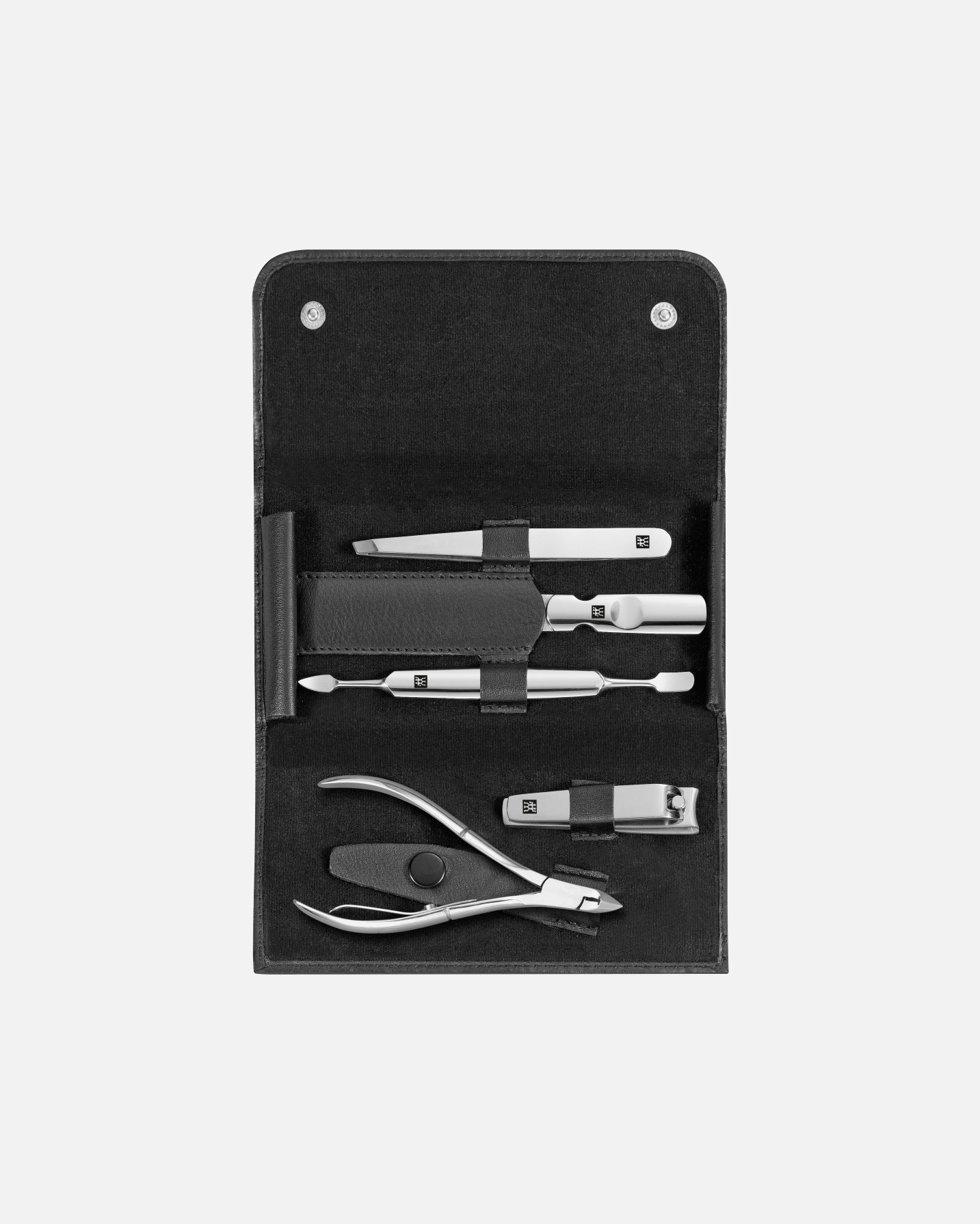 Nagelpflegeset für Unisex ZWILLING Beauty Classic Manicure Set 5pcs. Leather, Black 1 Stück