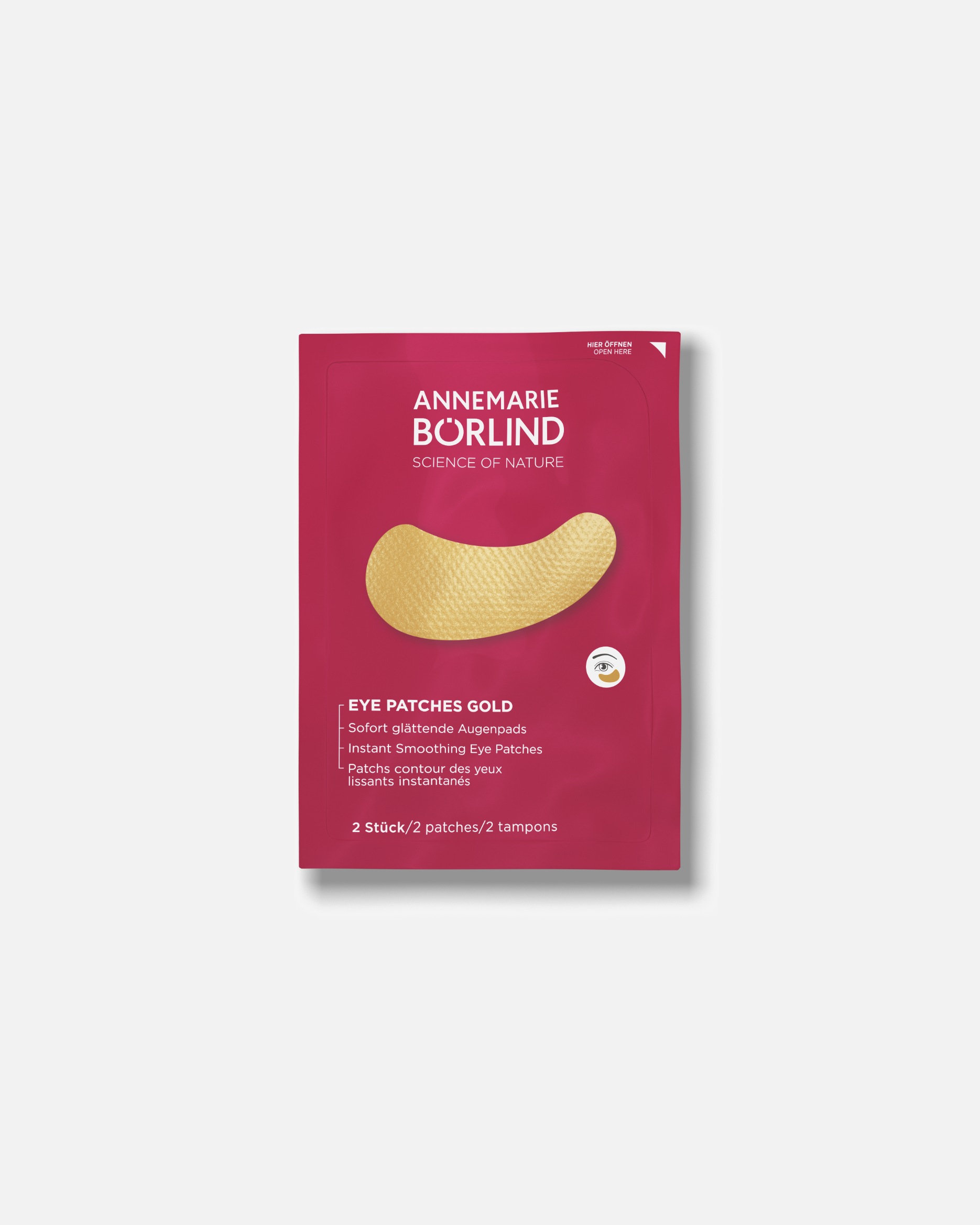Augenpatches für Unisex ANNEMARIE BÖRLIND Gold Sofort glättende Augenpads 1 Stück