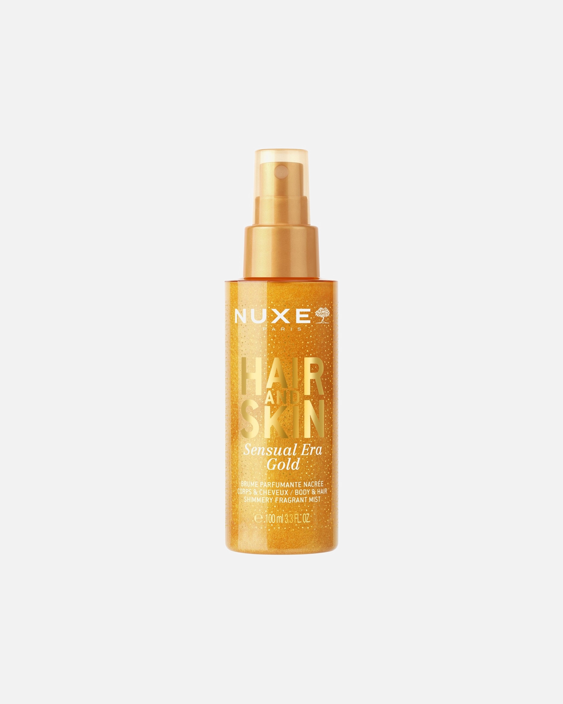 Parfum cheveux for UnisexeNUXEHAIR AND SKINHAIR & SKIN Sensual Era Gold Brume parfumante nacrée corps et cheveux100 ml