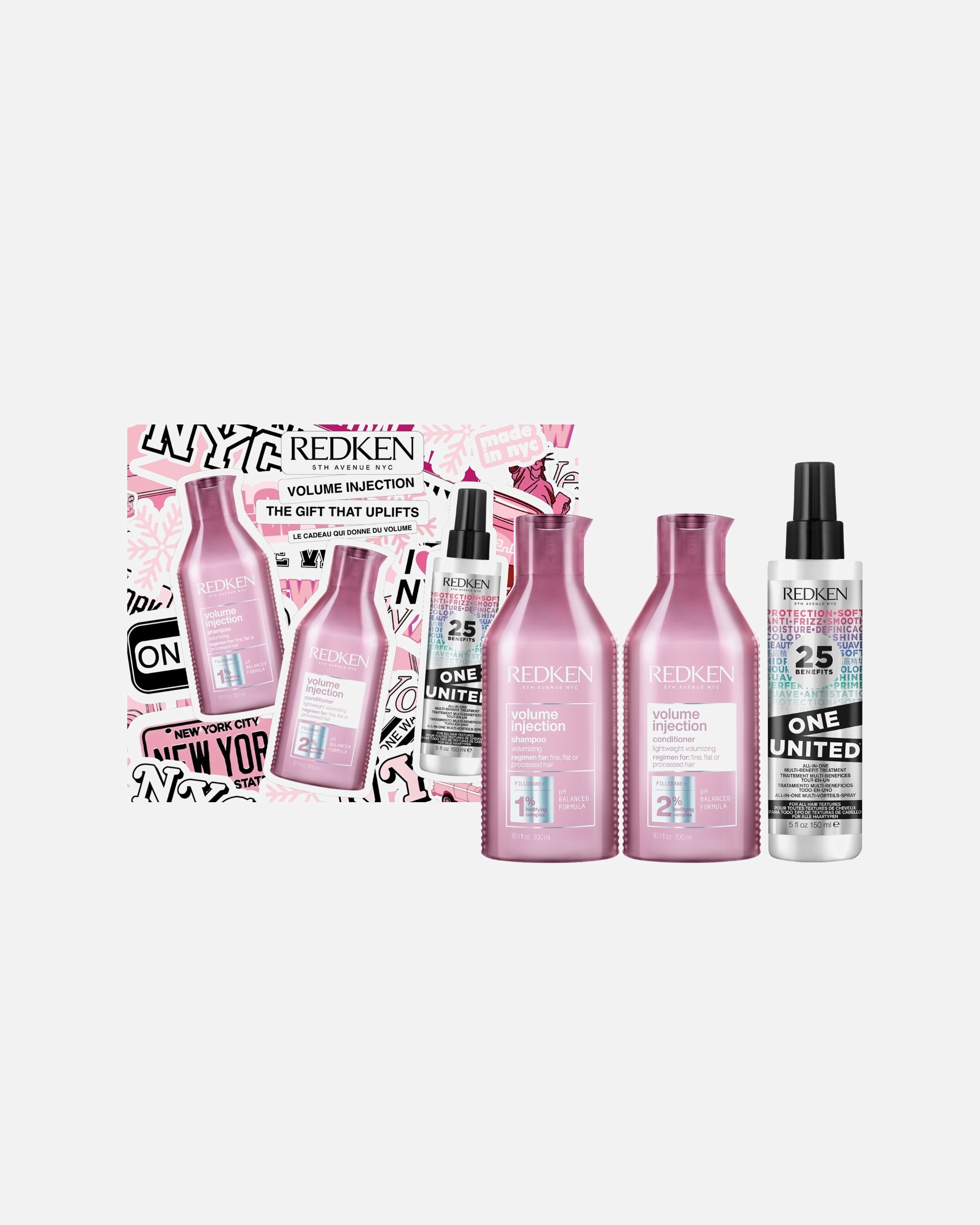 Coffret soin cheveux for FemmeRedkenVolumeInjection X-Mas Set 20251 unité