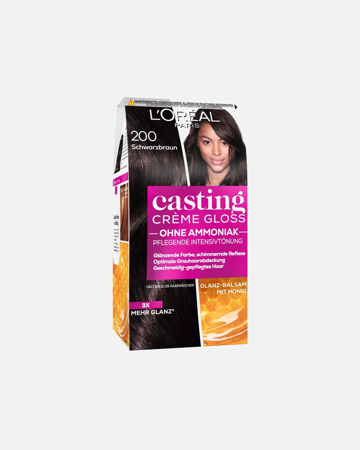 Haarfarbe für Unisex L’Oréal Paris Casting Crème Gloss Pflegend Nr. 200 - Schwarzbraun