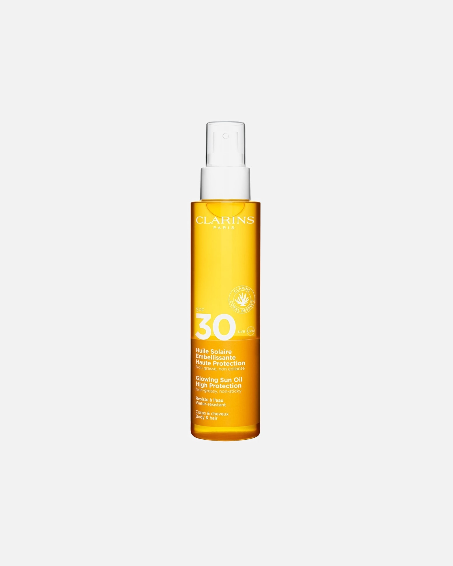 Spray solaire for UnisexeClarinsSun CareHuile Solaire Embellissante Haute Protection SPF 30150 ml