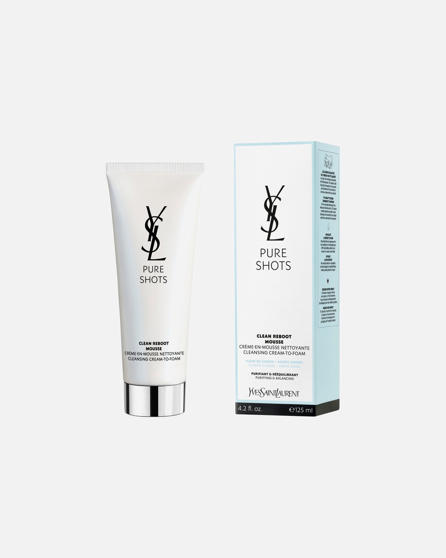 Crème nettoyante for UnisexeYves Saint LaurentPure ShotsClean Reboot Cleanser125 ml