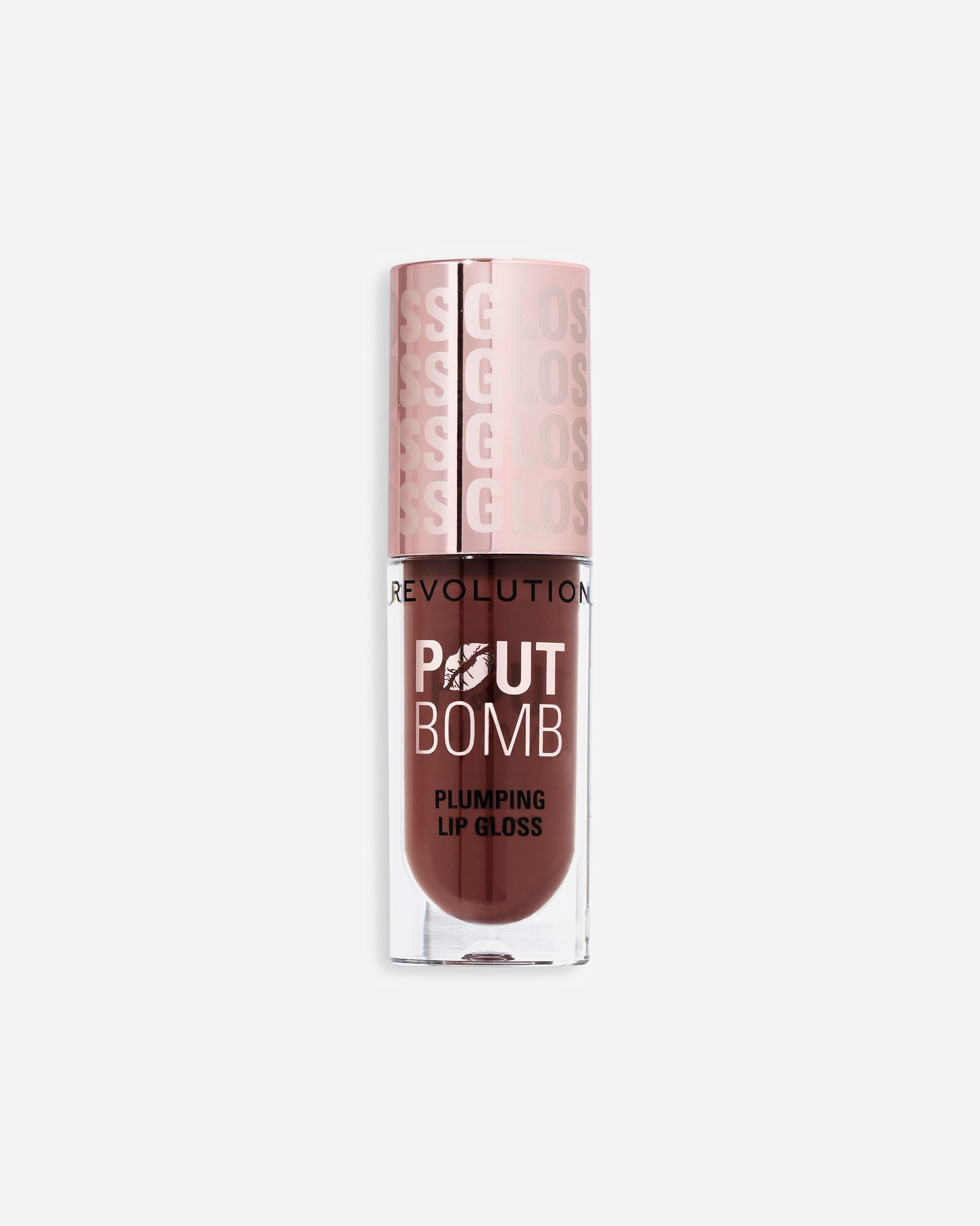 Lipgloss für Unisex REVOLUTION Pout Bomb Plumping Gloss Milky Sheer Holo Espresso Cool Nude