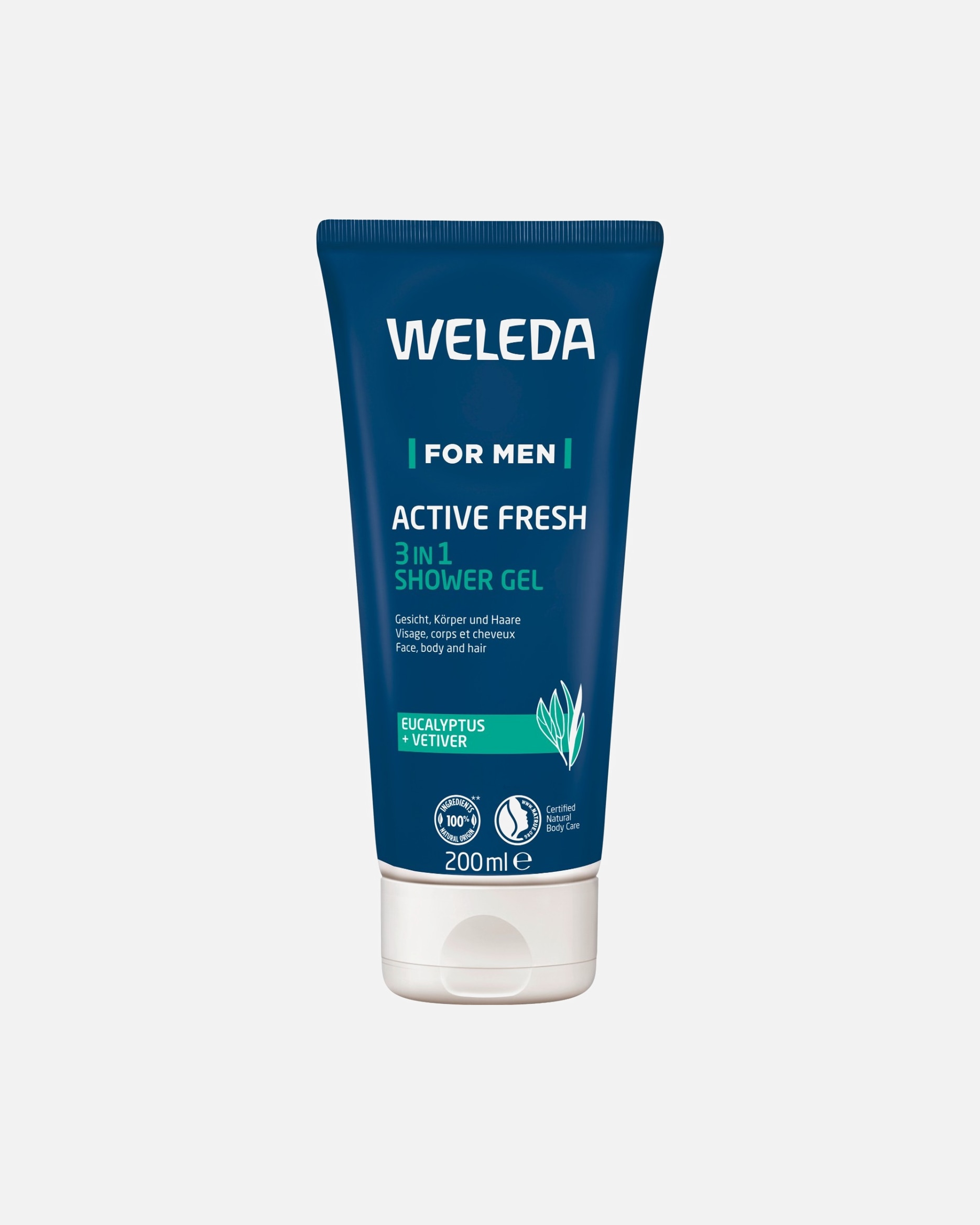 Duschgel für Männlich Weleda For Men Active Fresh 3in1 Shower Gel 200 ml