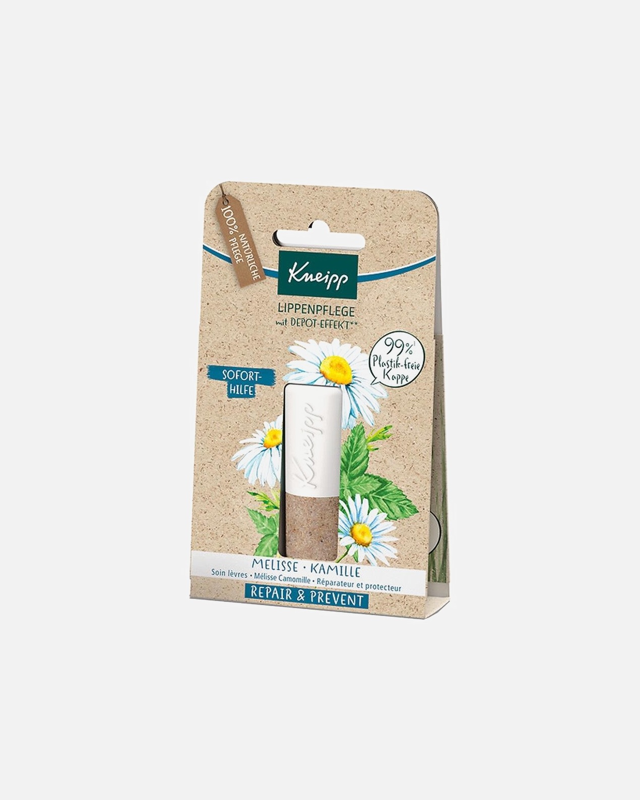 Lippenpflege für Unisex Kneipp Melisse & Kamille - Repair & Prevent 4.7 Gramm