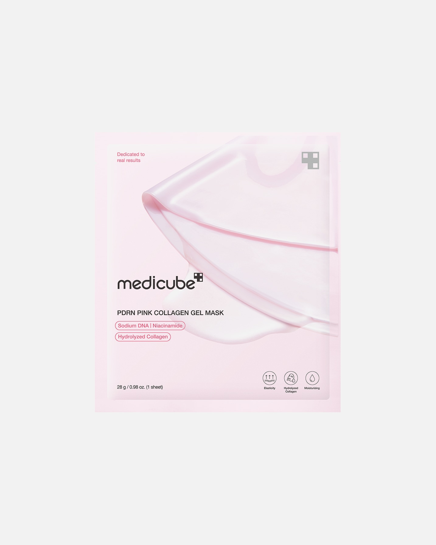 Tuchmaske für Unisex Medicube PDRN Pink Collagen Gel Mask (4EA) (EU) 112 g