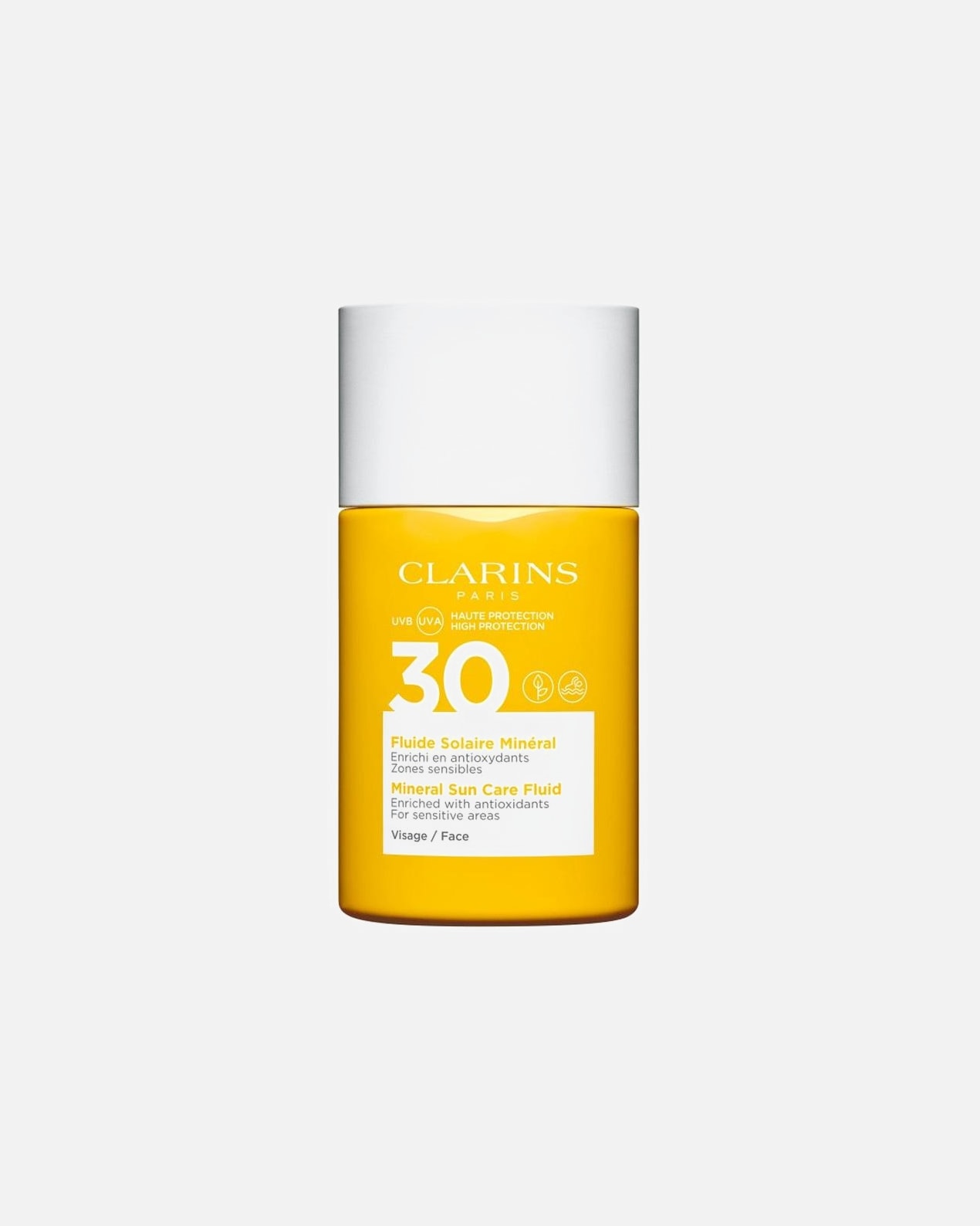 Sonnenbalsam für Unisex Clarins Fluide Solaire Minéral UVA/UVB 30 30 ml