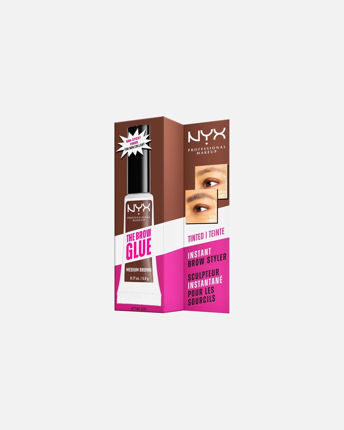 Augenbrauengel für Unisex NYX Professional Makeup Pride Makeup Brow Glue Stick WARM BROWN