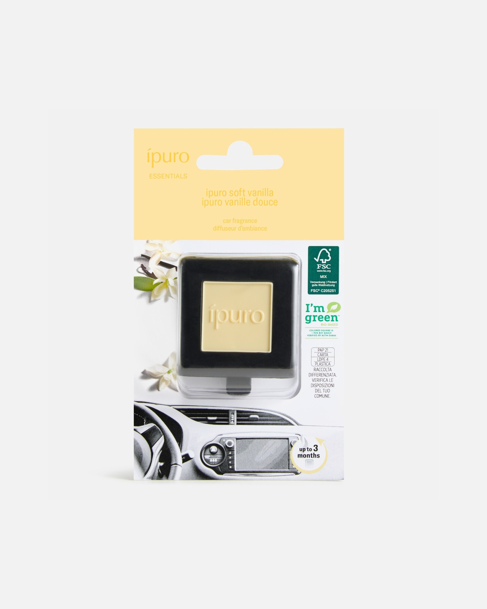 Autoduft für Unisex ipuro Soft Vanilla 1 Stück
