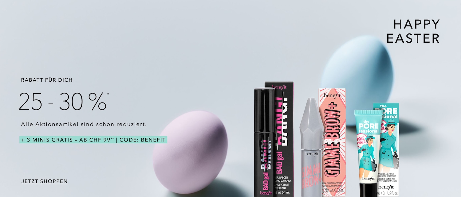 25 bis 30 % ohne Gutscheincode + kostenlose Top-Produkte – schon ab 99 CHF!