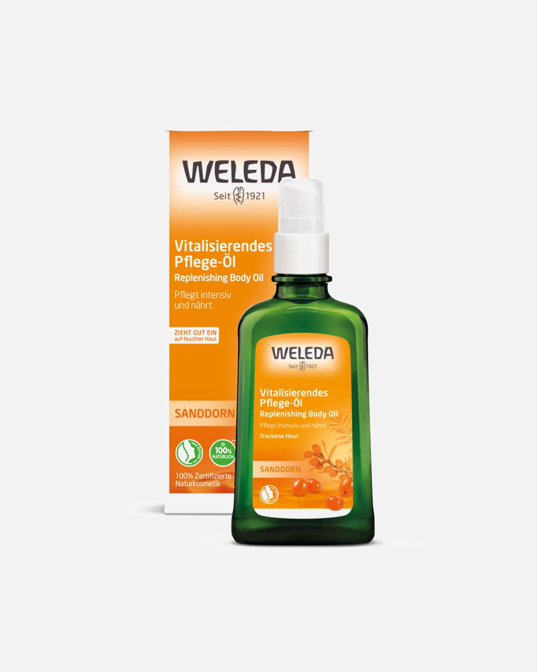 Körperöl für Unisex Weleda Sanddorn Vitalisierendes Pflege-Öl 100 ml