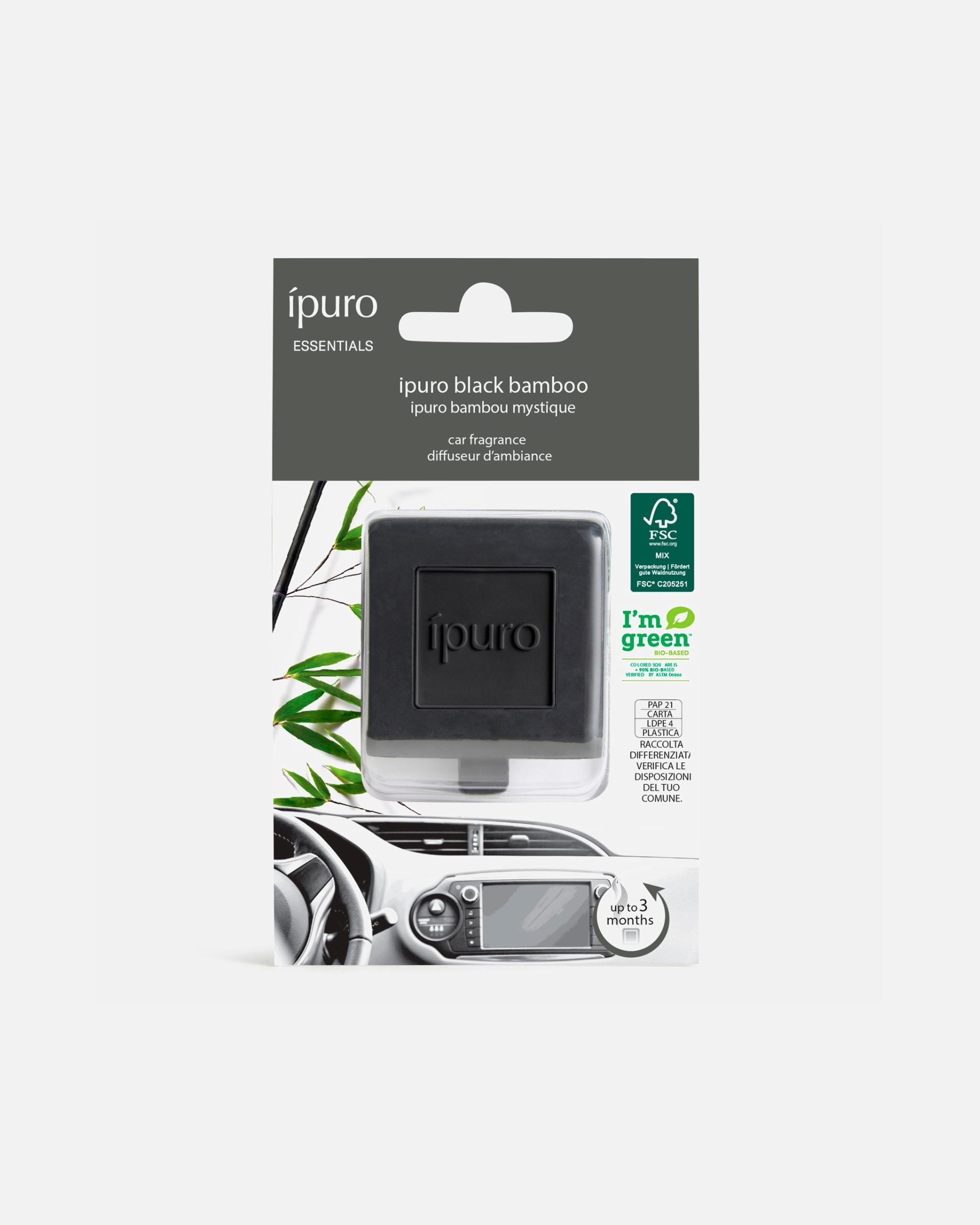 Autoduft für Unisex ipuro Black Bamboo 1 Stück