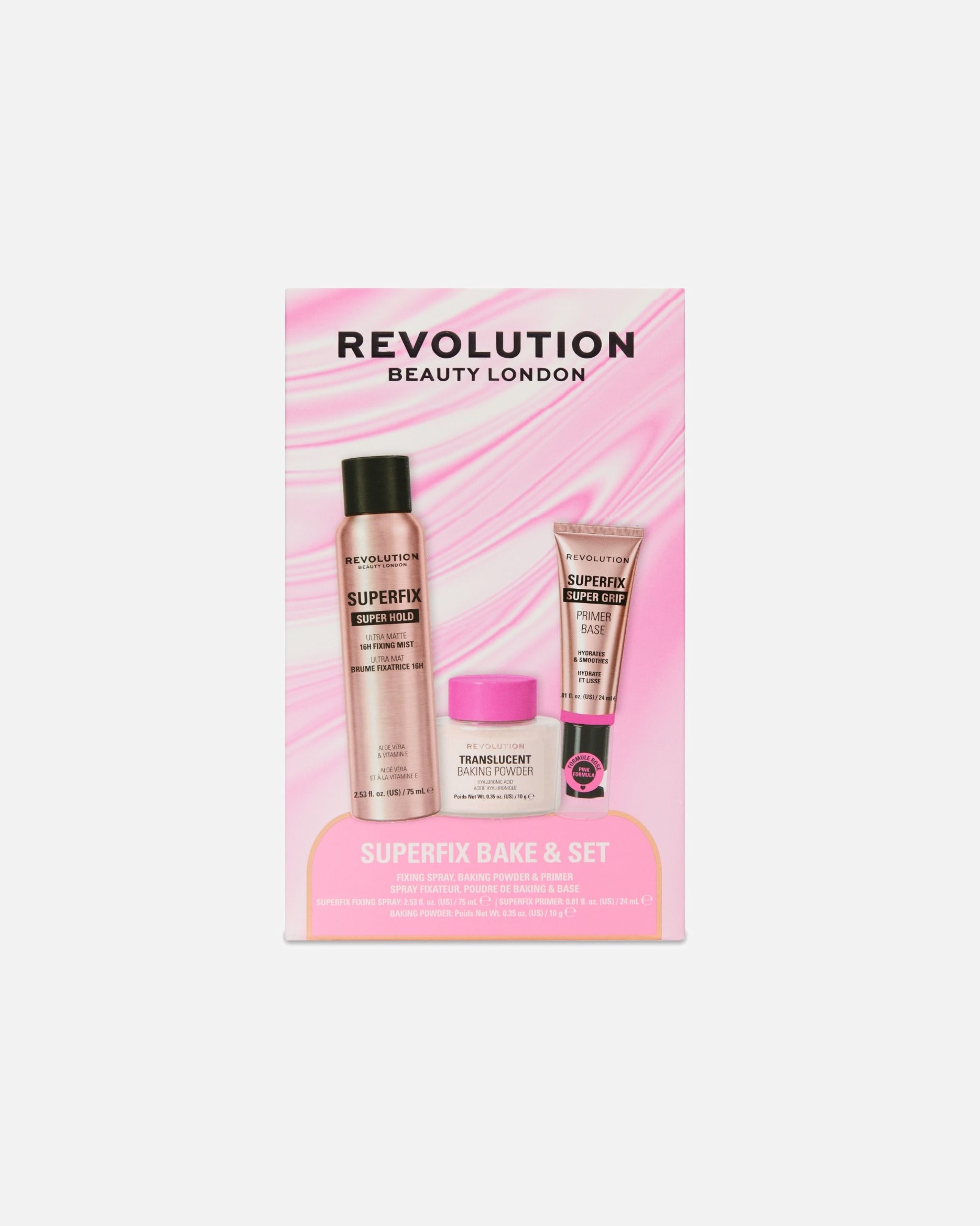Teint Make-up Set für Unisex REVOLUTION Superfix Bake & Set 1 Stück