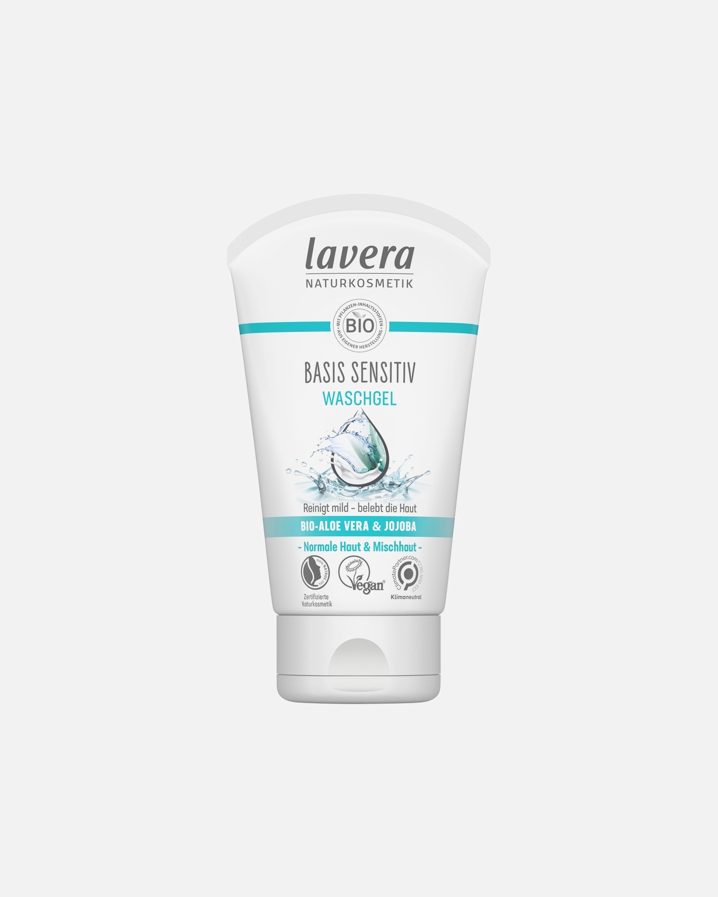 Duschgel für Unisex lavera Basis Sensitiv Waschgel 125 ml