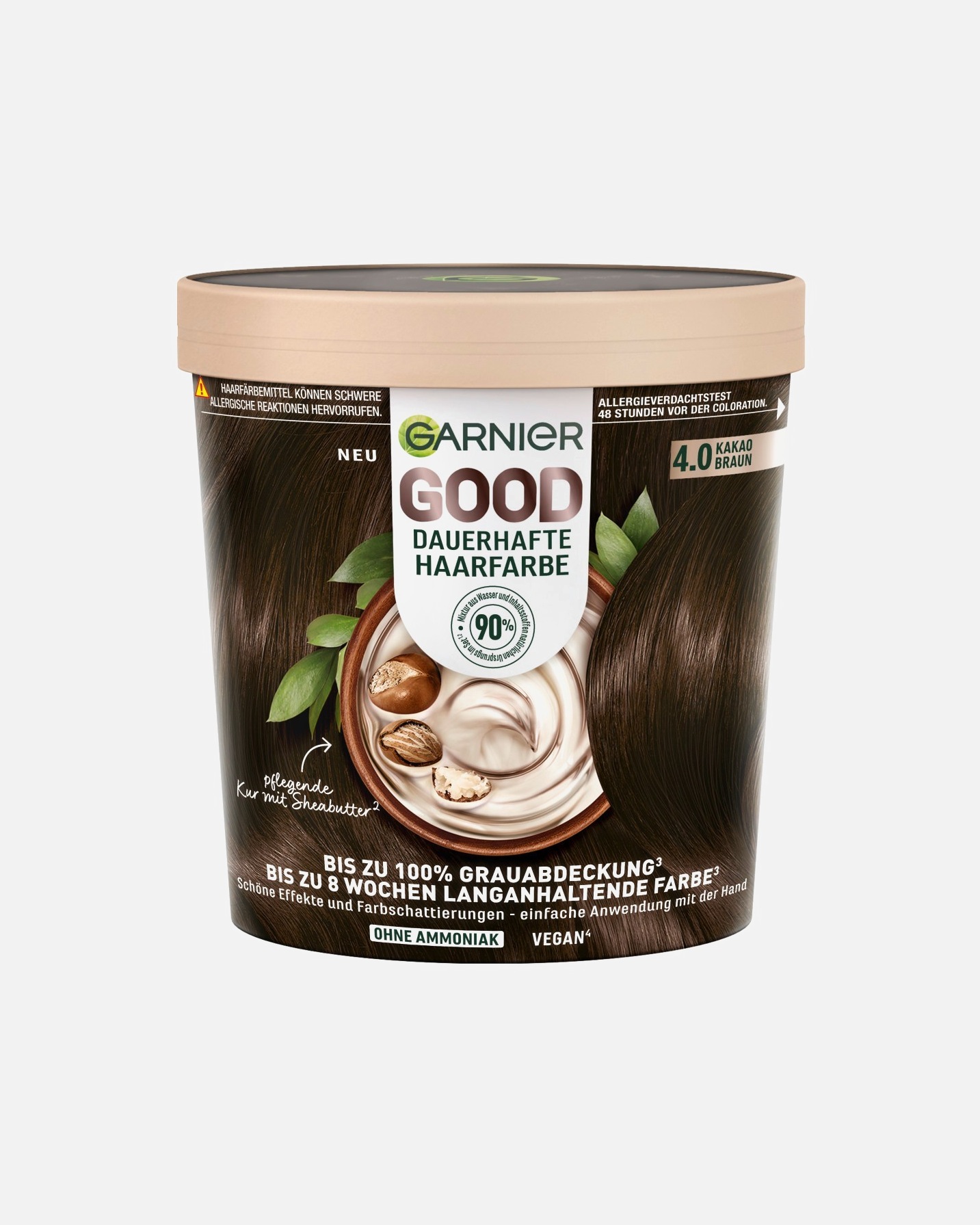 Haarfarbe für Unisex Garnier Good 4 - KAKAO BRAUN