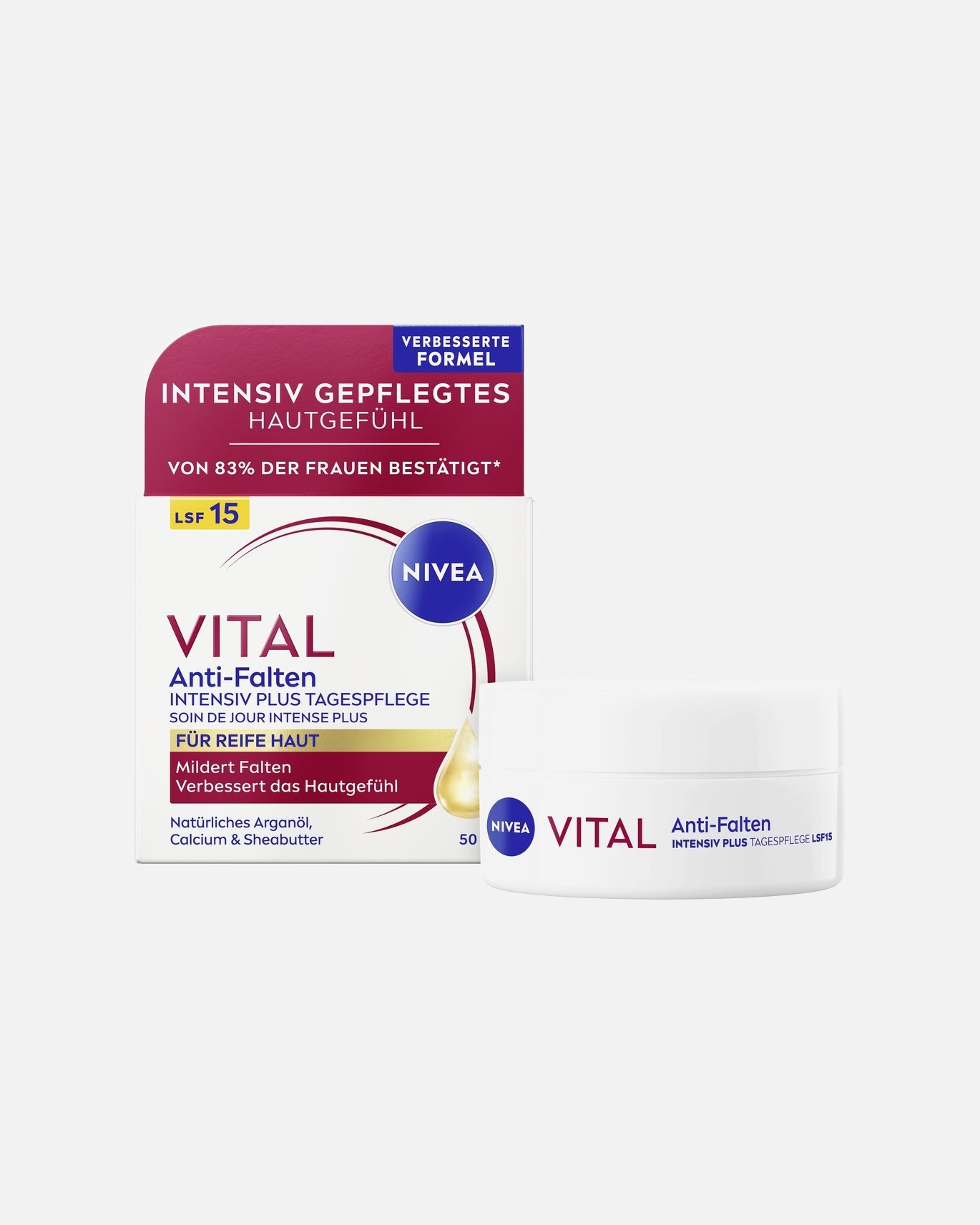 Tagescreme für Unisex NIVEA Anti-Falten Intensiv Plus 50 ml