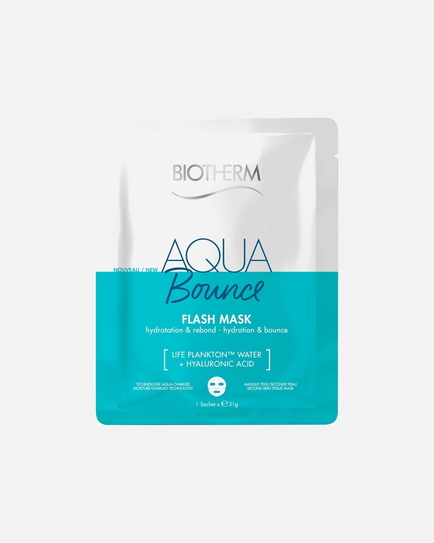 Masque tissu for UnisexeBiothermAquasourceAqua Super Sheet Mask Bounce50 ml