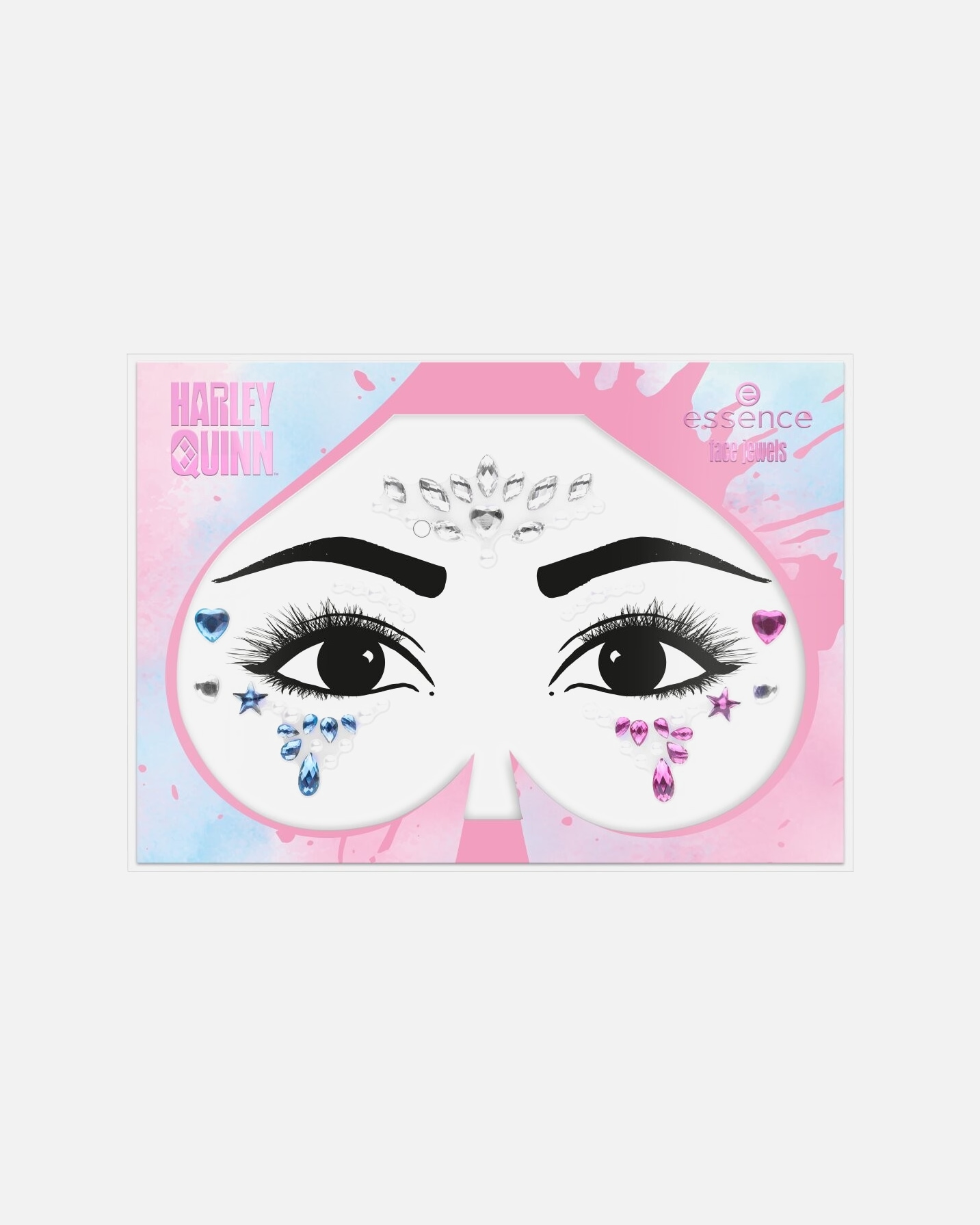 Sticker für Weiblich Essence Harley Quinn face jewels 59 Stk.