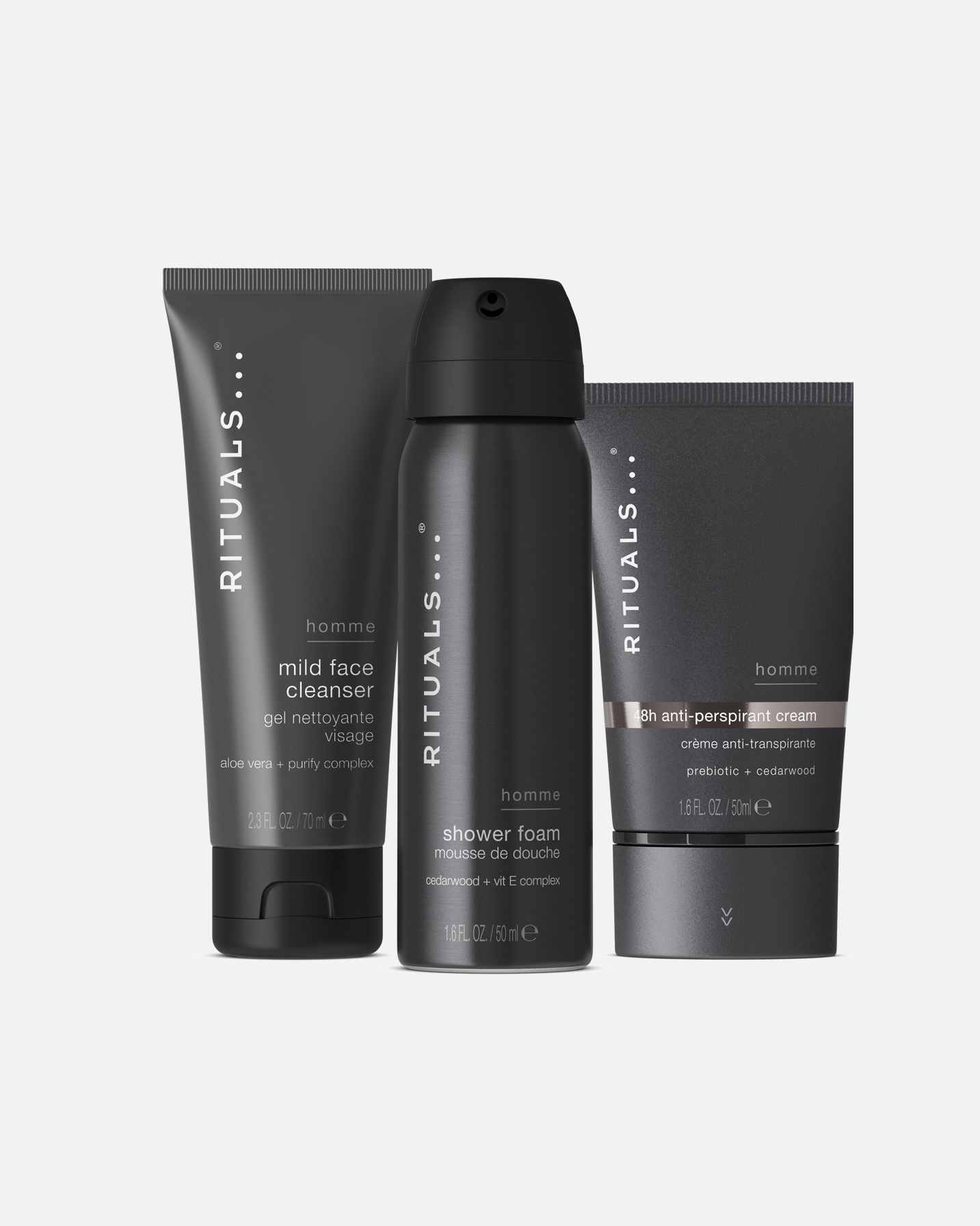 Coffret soin corps for HommeRitualsHomme CollectionTrial Set1 unité